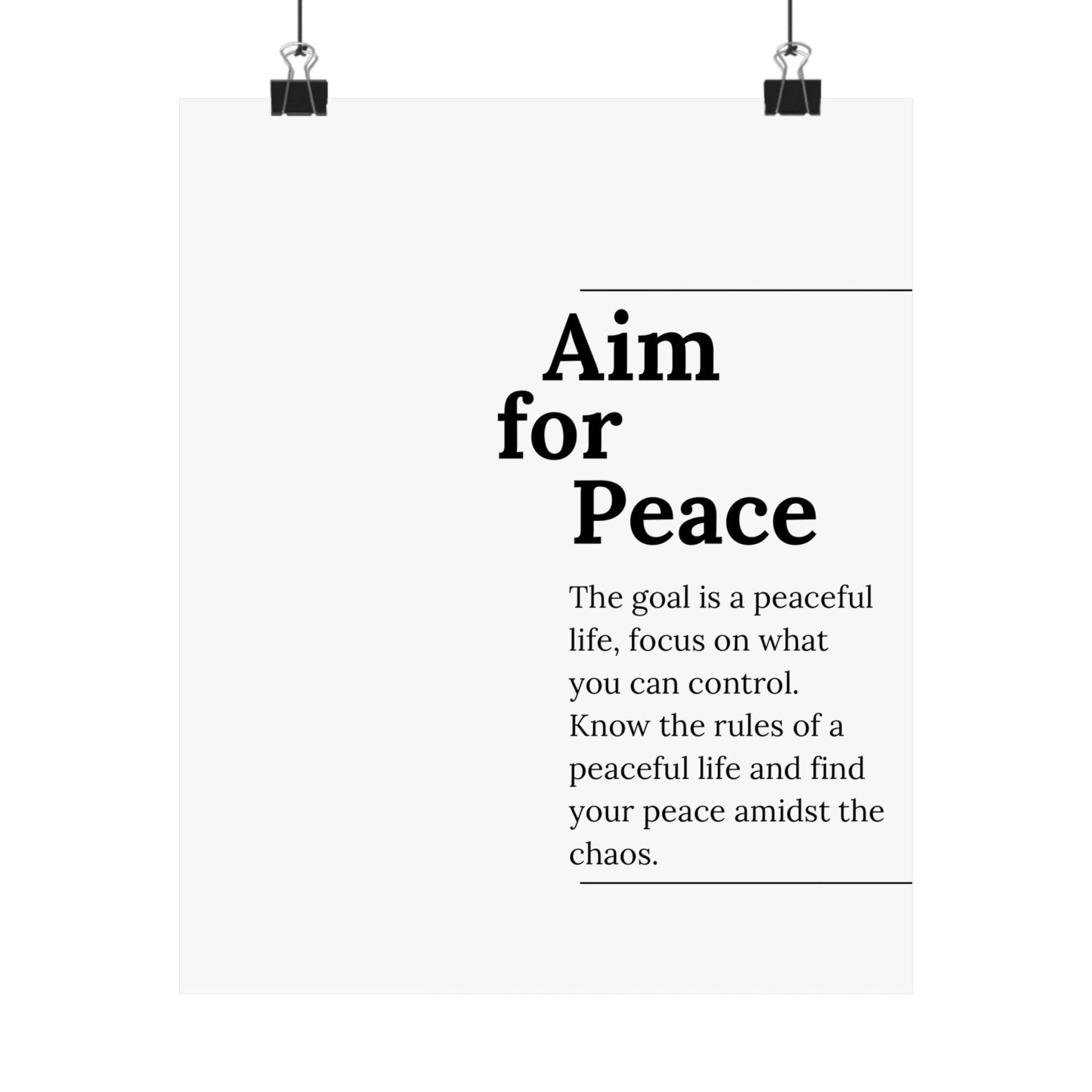 Aim for Peace. - The Vertical Jump