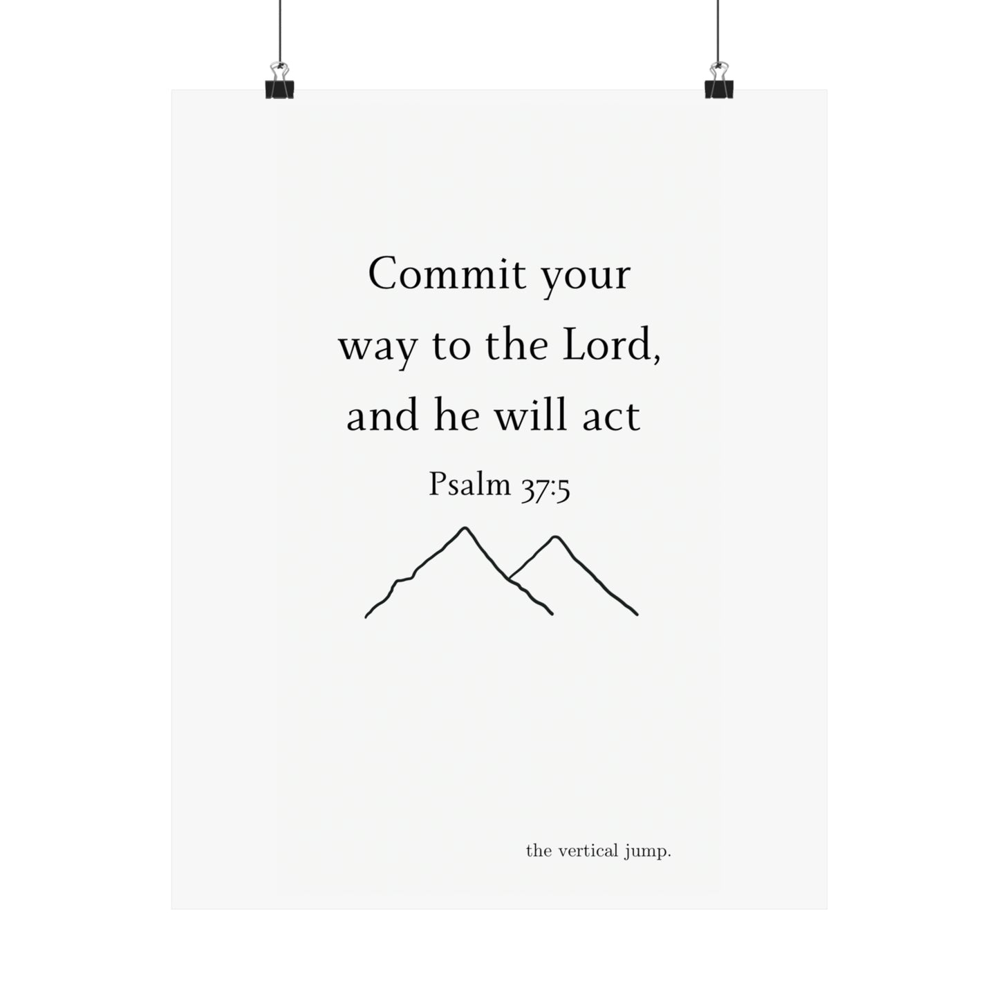 Psalm 37:5 Poster - The Vertical Jump