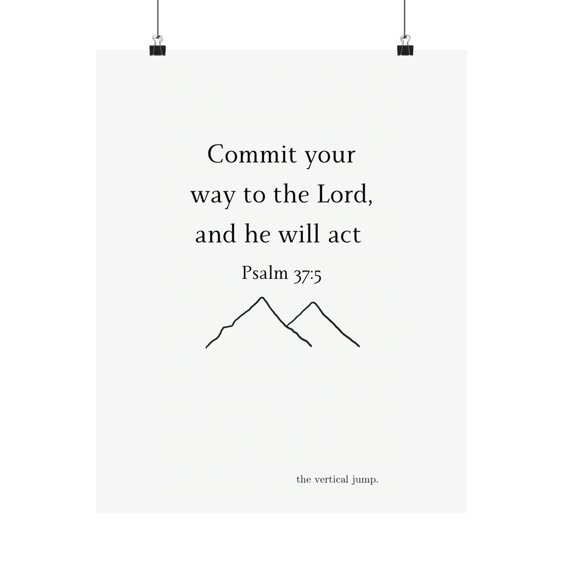 Psalm 37:5 Poster - The Vertical Jump