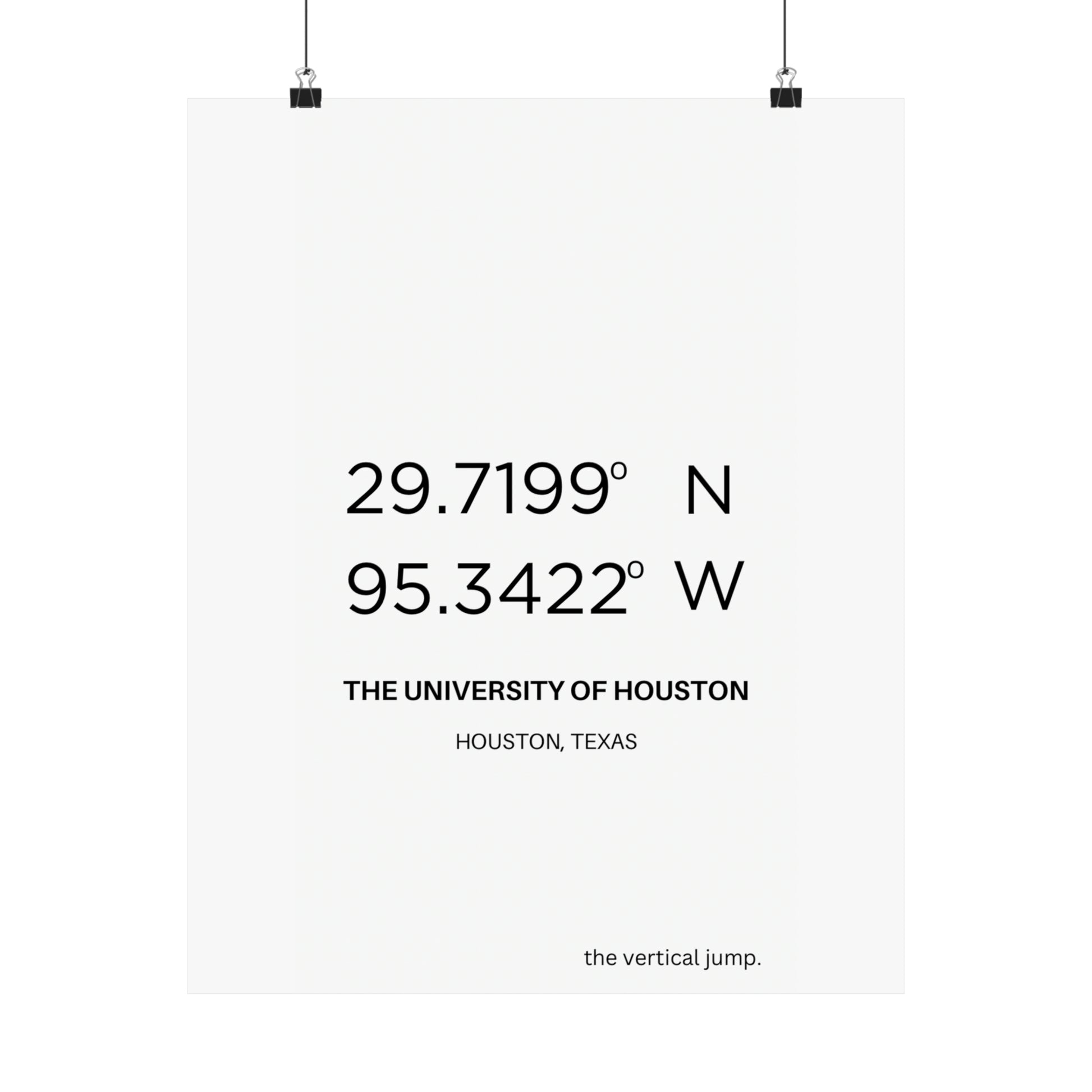 The University of Houston - The Vertical Jump