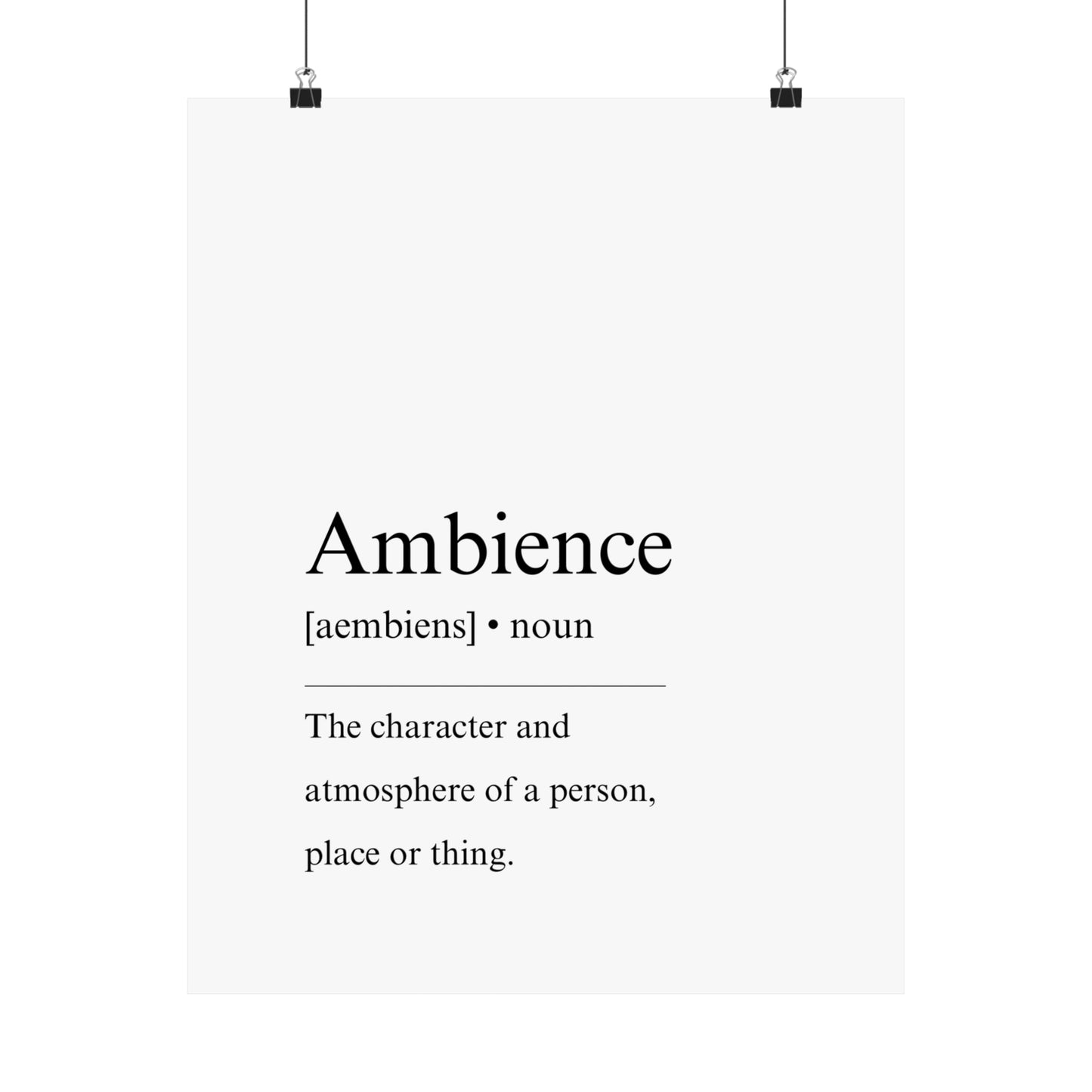 Ambience Definition - The Vertical Jump