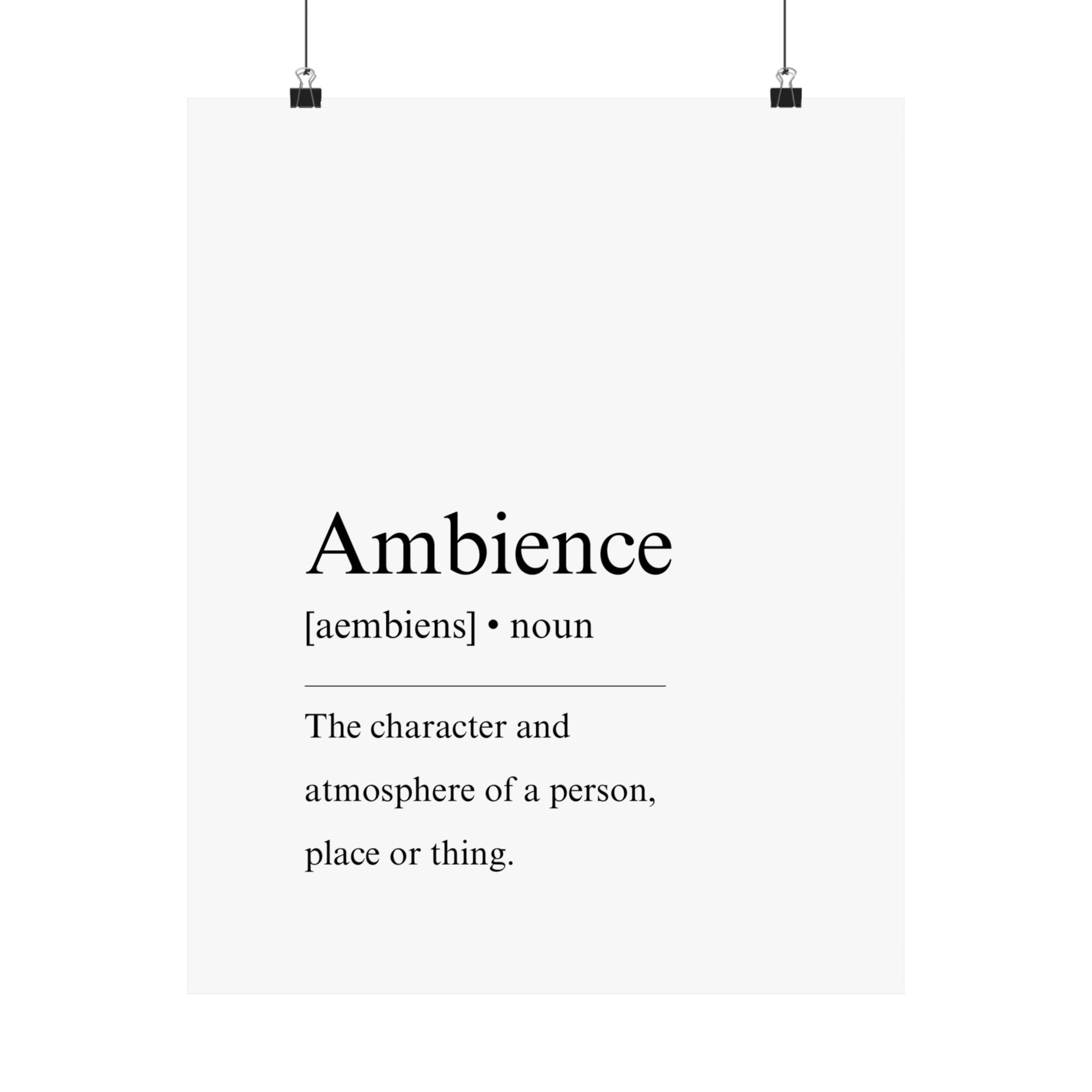 Ambience Definition - The Vertical Jump