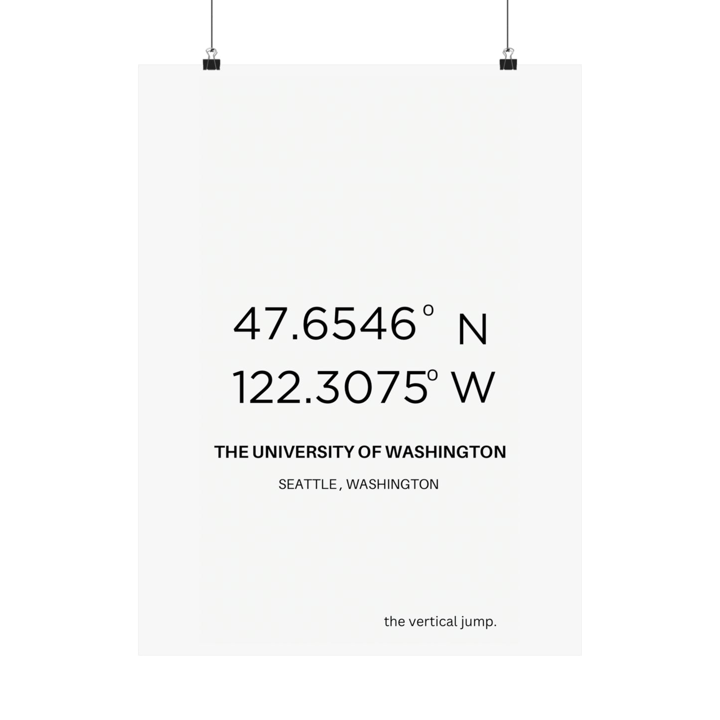 The University of Washington. - The Vertical Jump