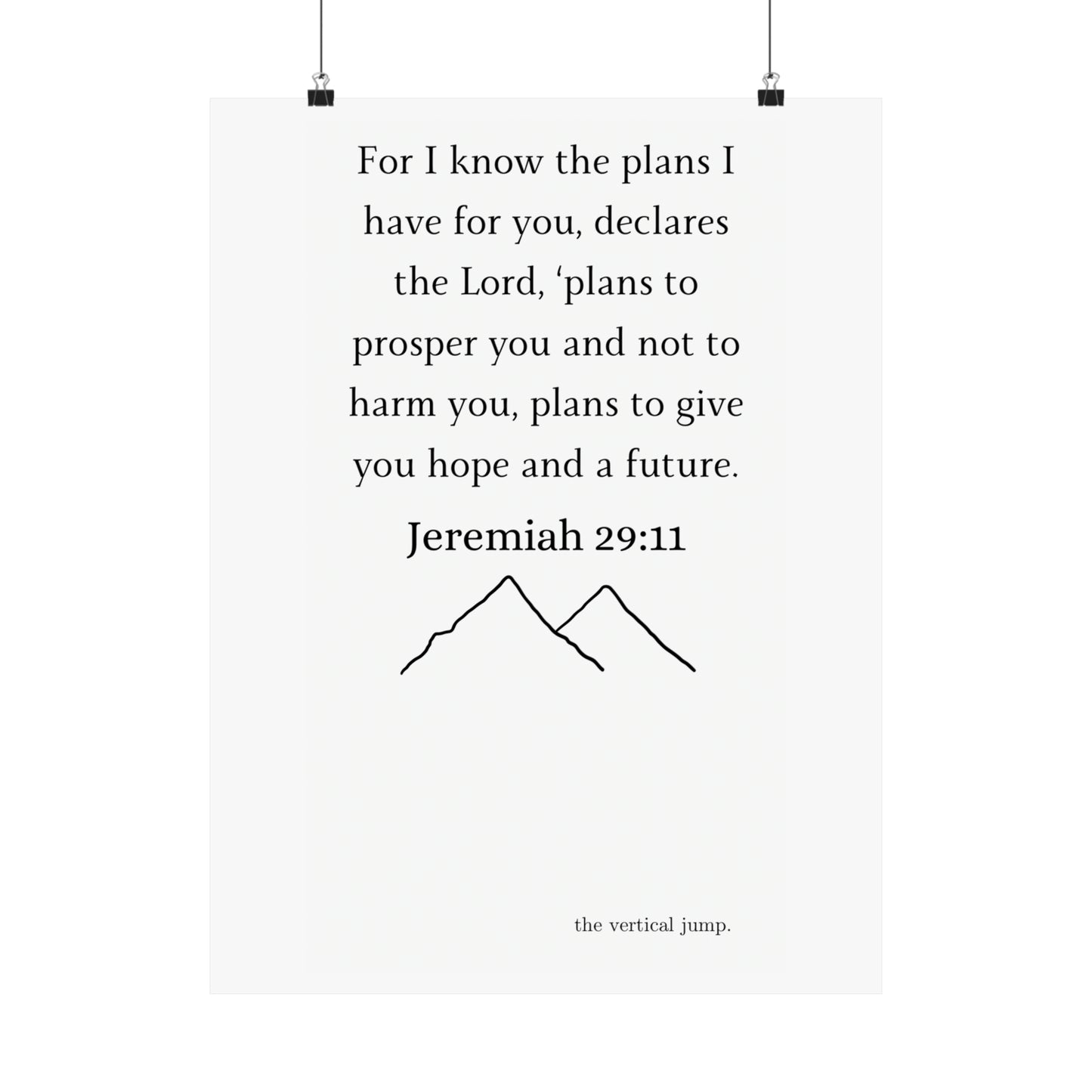 Jeremiah 29:11 - The Vertical Jump