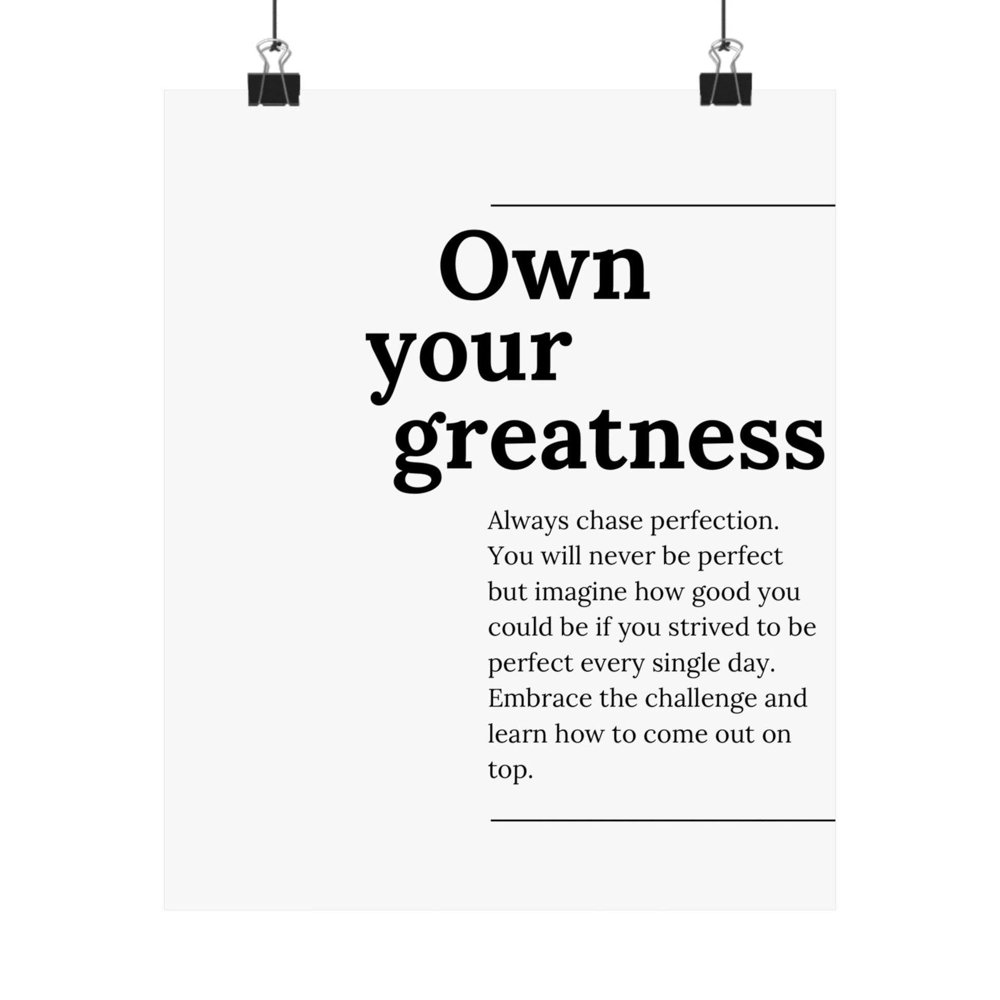 Own Your Greatness - The Vertical Jump