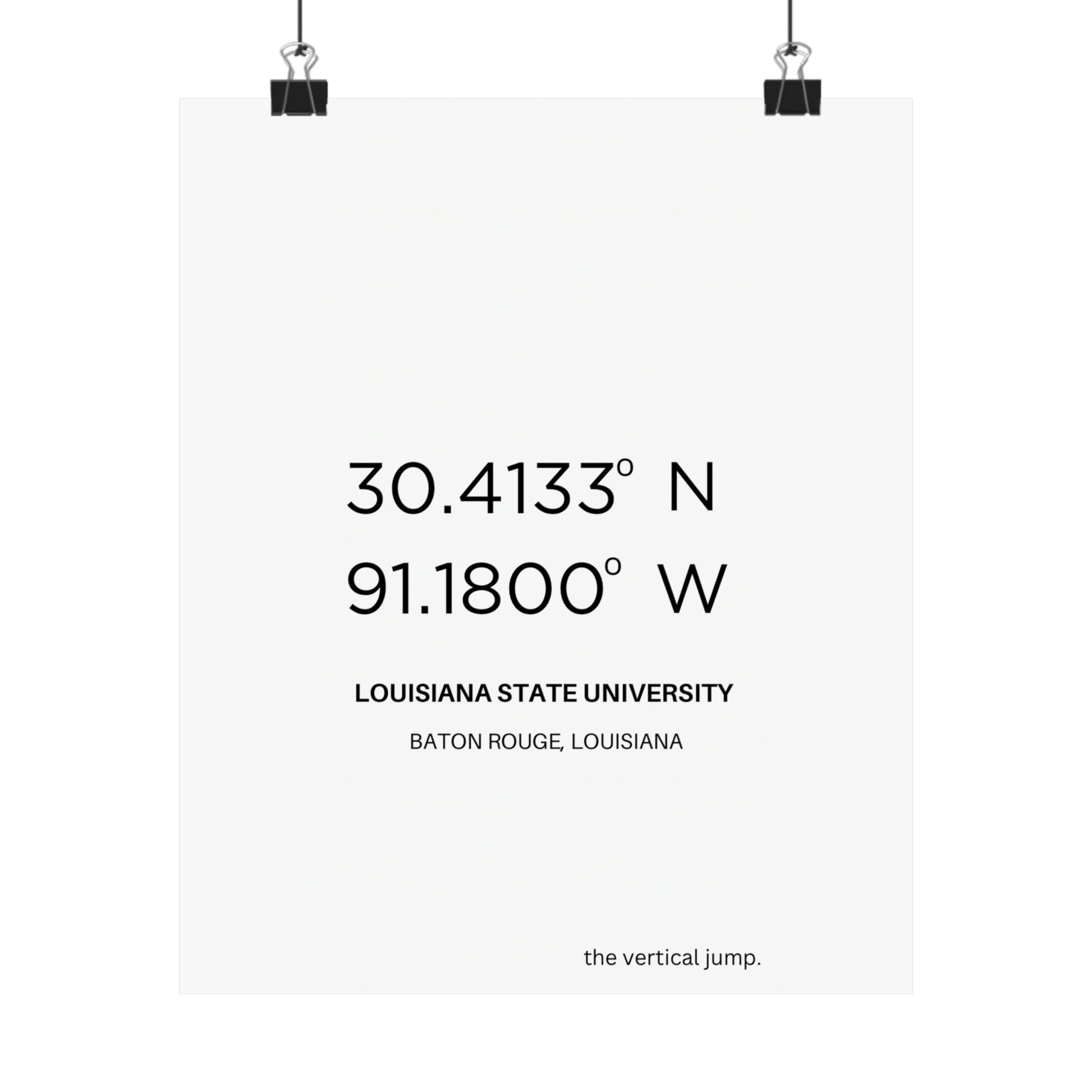 Louisiana State University (LSU) - The Vertical Jump