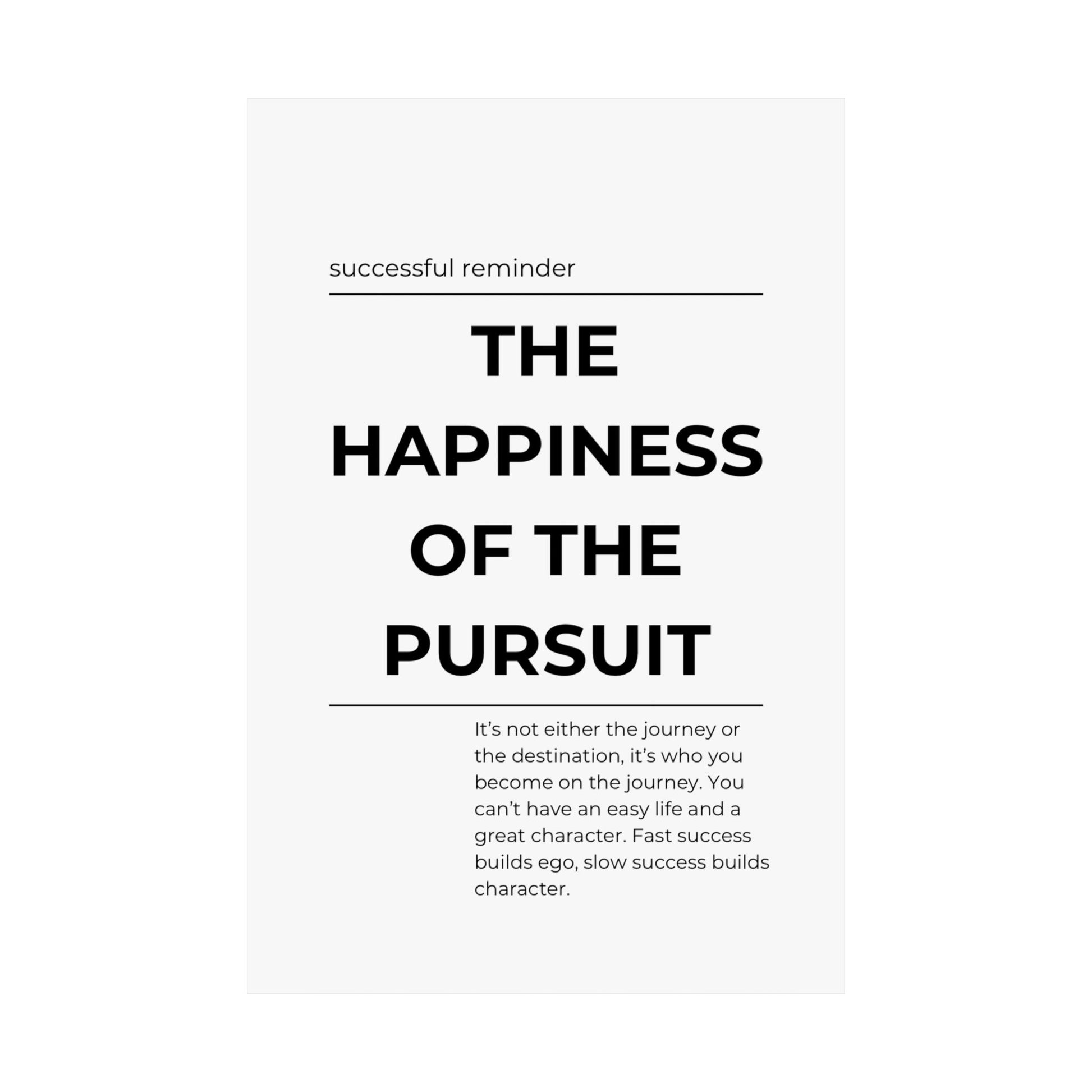 The Happiness of the Pursuit - The Vertical Jump