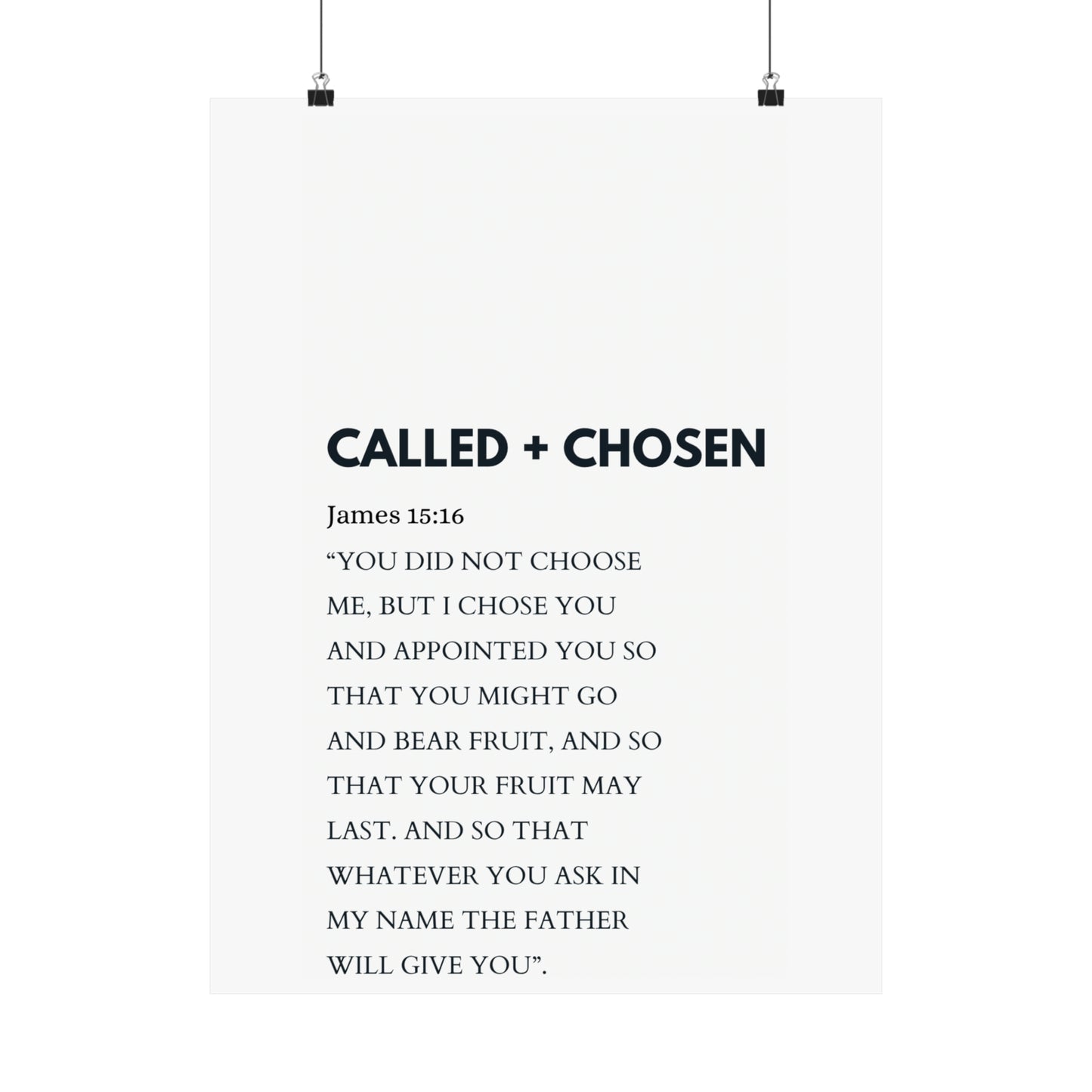 James 15:16 (Called + Chosen) - The Vertical Jump