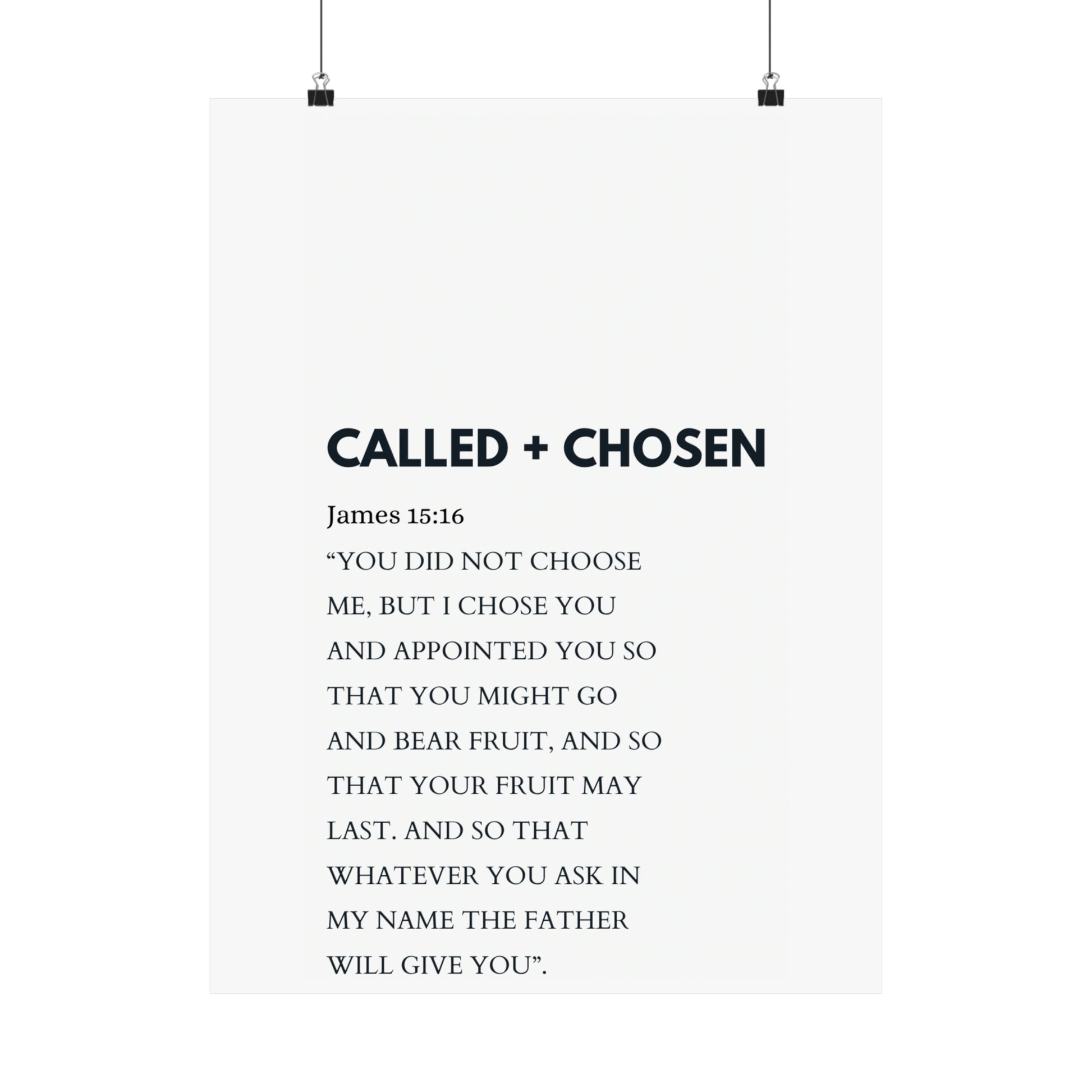 James 15:16 (Called + Chosen) - The Vertical Jump