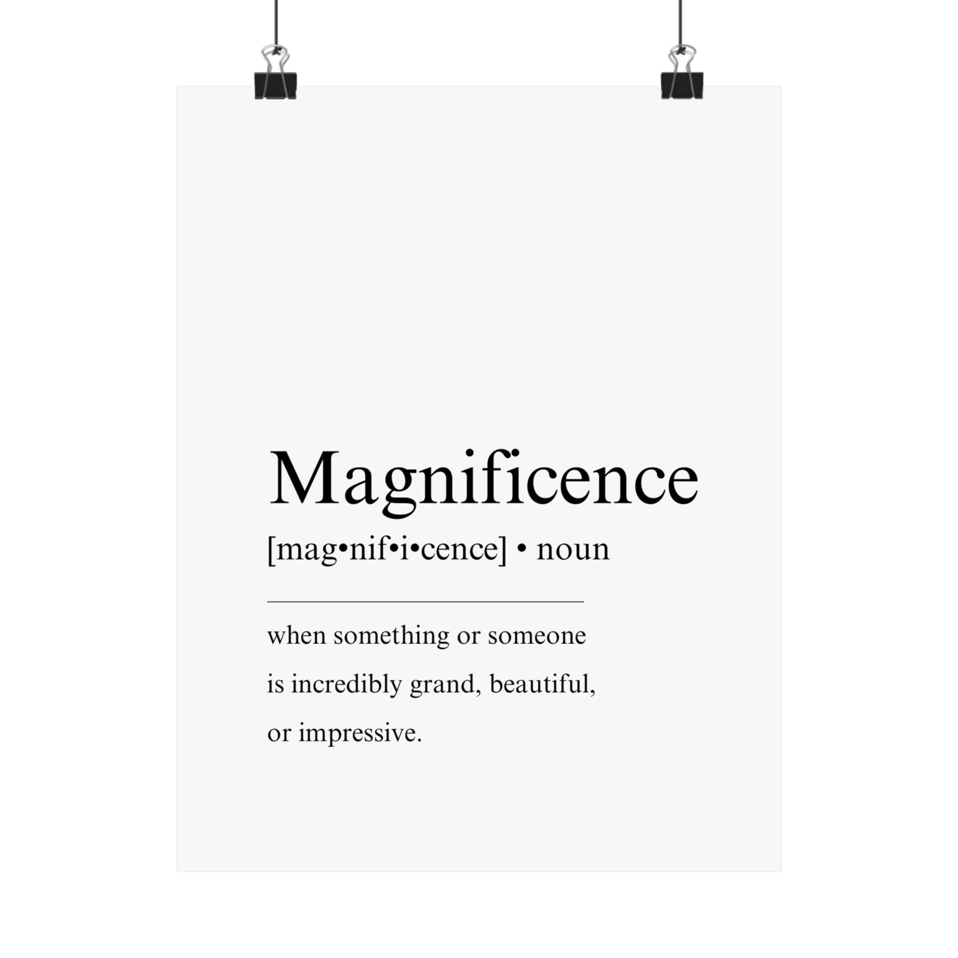 Magnificence Definition - The Vertical Jump