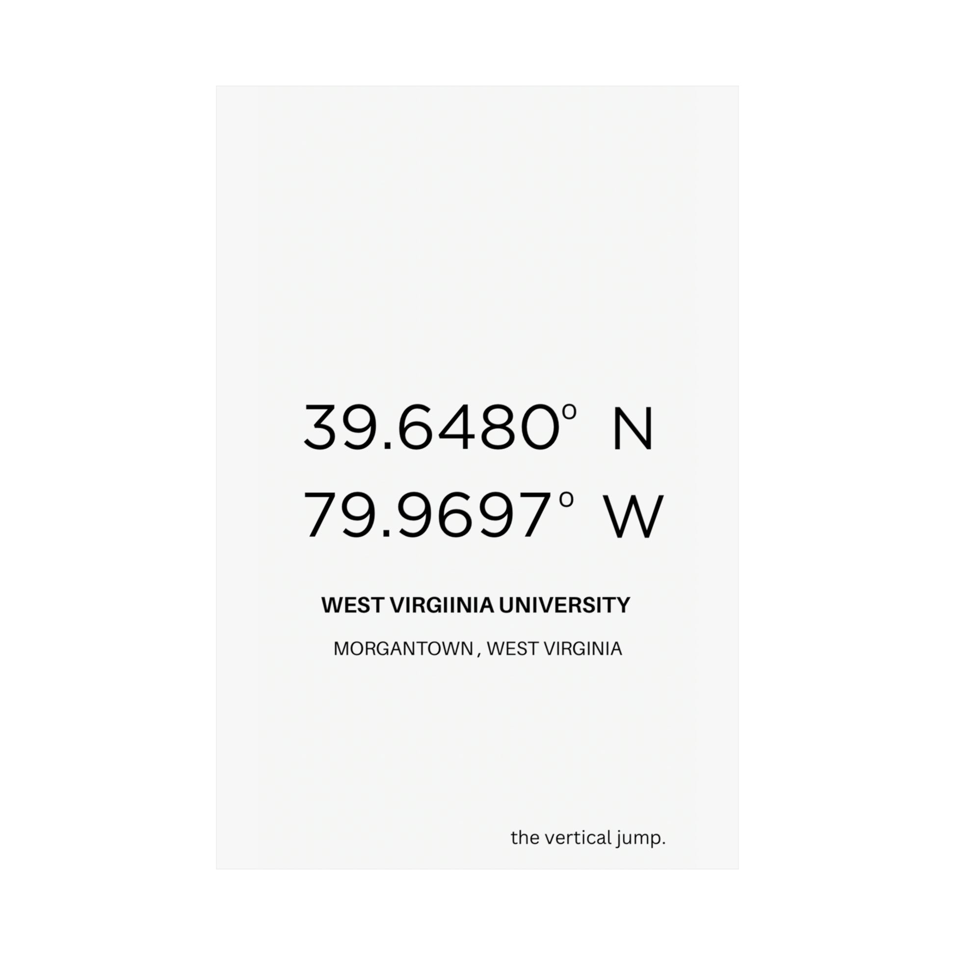 West Virginia University - The Vertical Jump