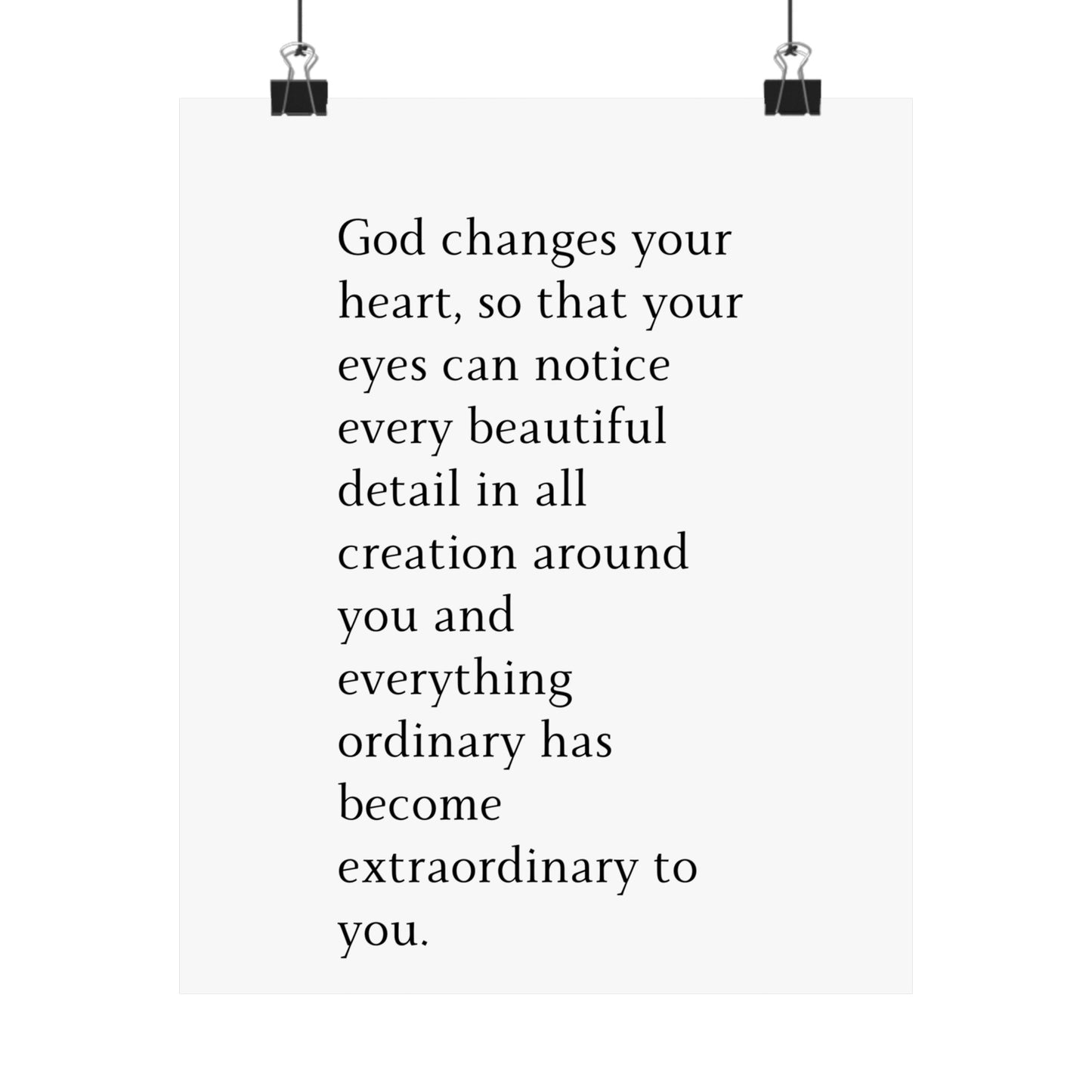 God Changes Your Heart… - The Vertical Jump