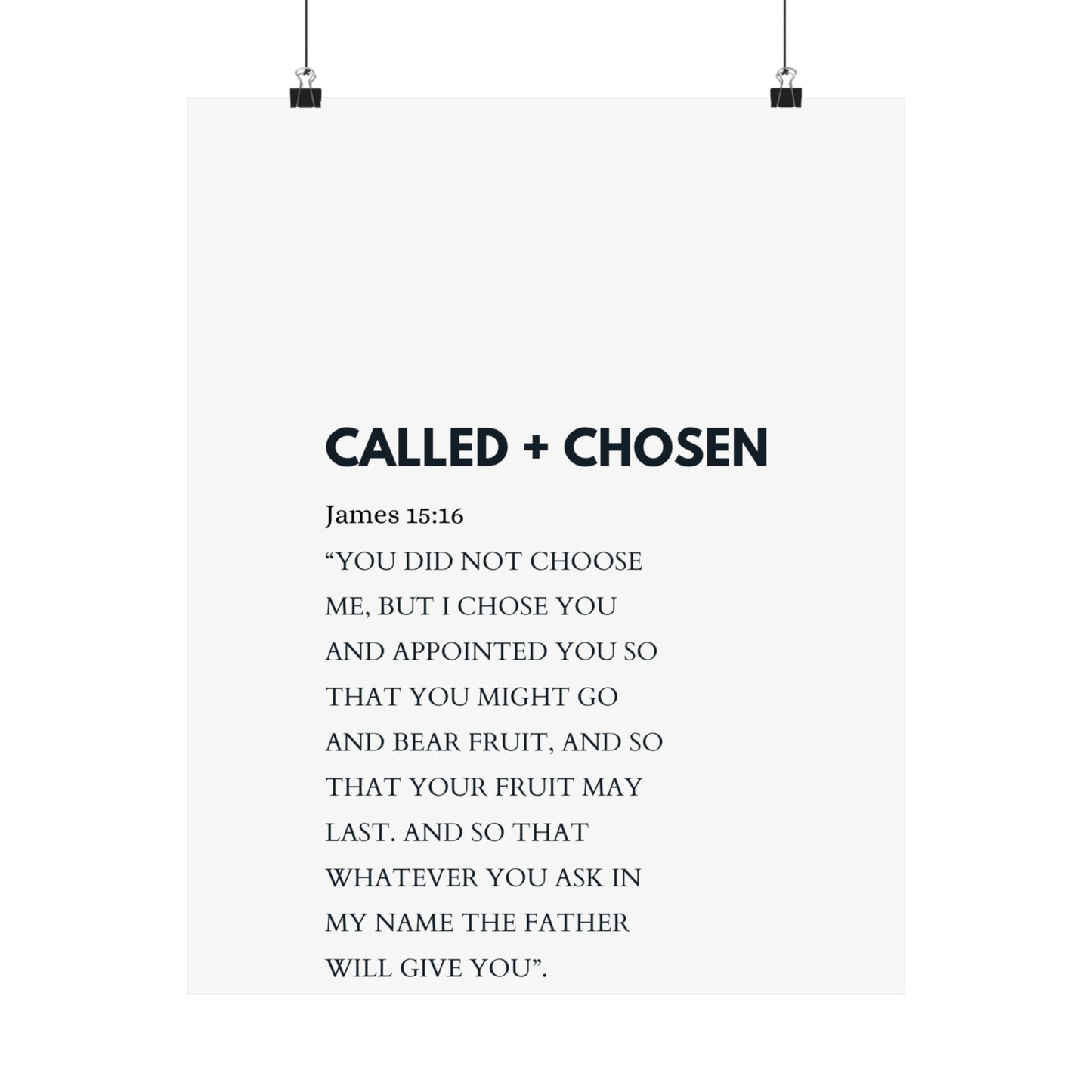 James 15:16 (Called + Chosen) - The Vertical Jump