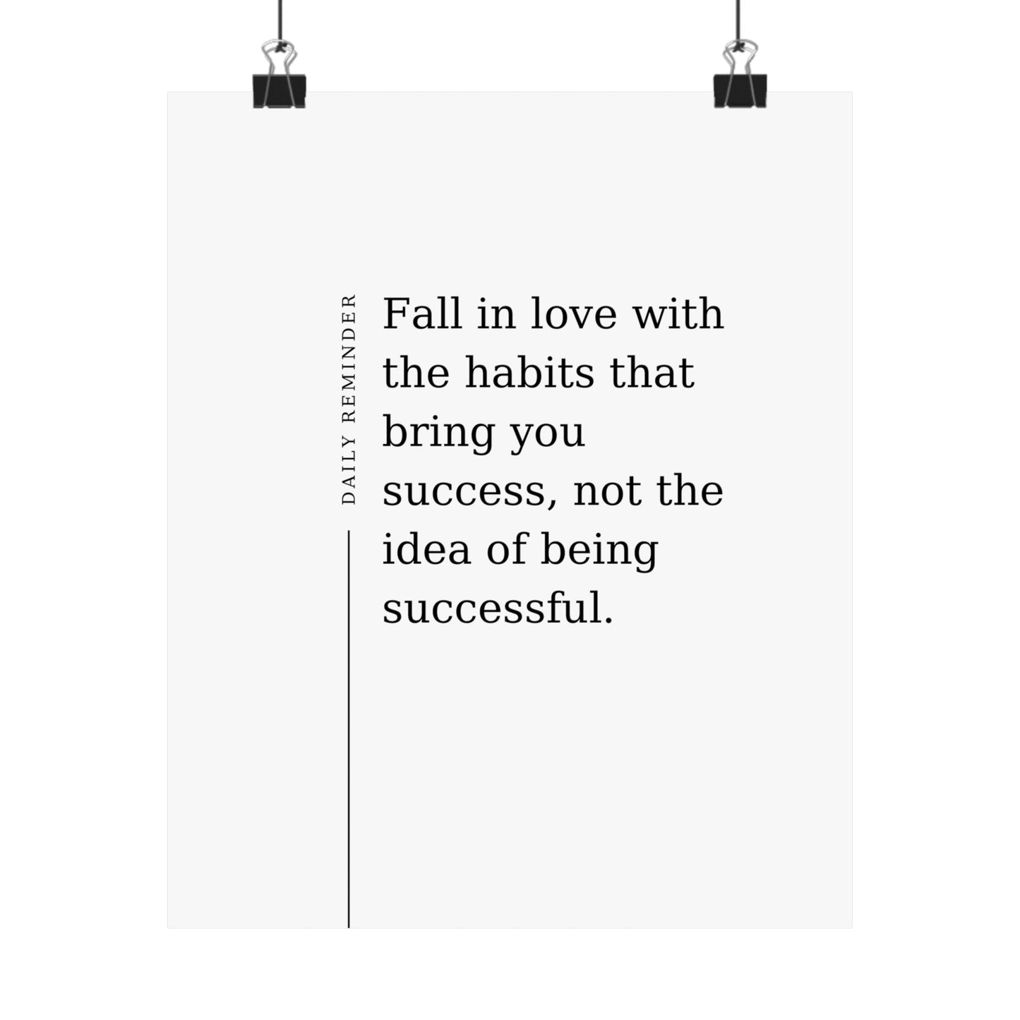 Daily Reminder: Fall in Love with the habits that bring you success - The Vertical Jump