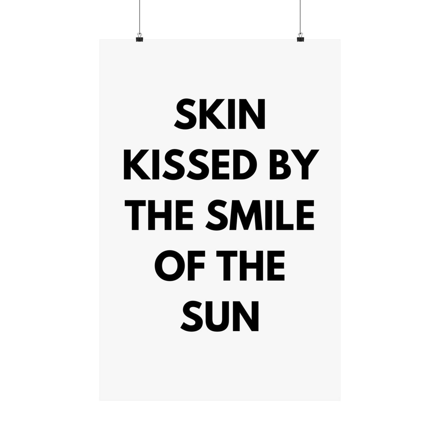 Skin kissed by the smile of the sun - The Vertical Jump