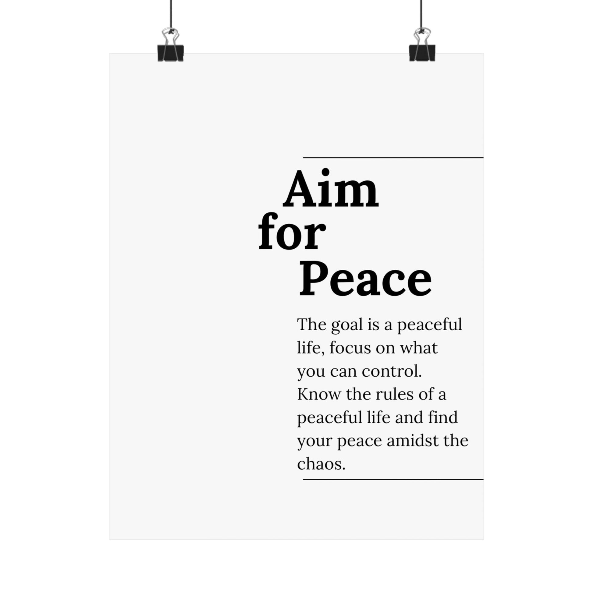 Aim for Peace. - The Vertical Jump