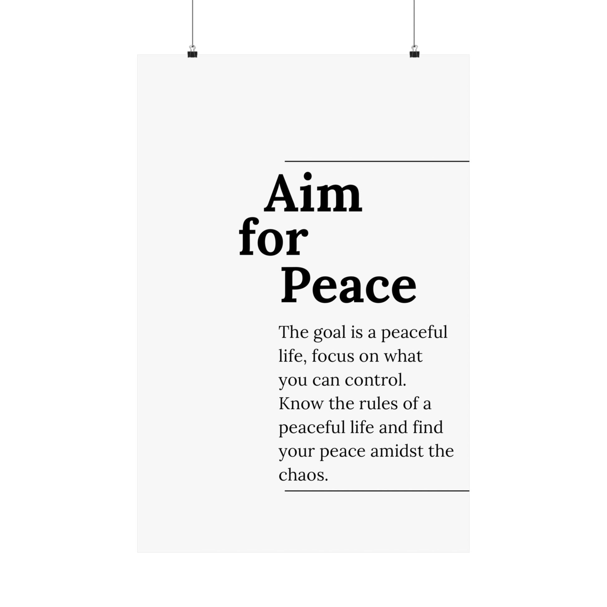 Aim for Peace. - The Vertical Jump