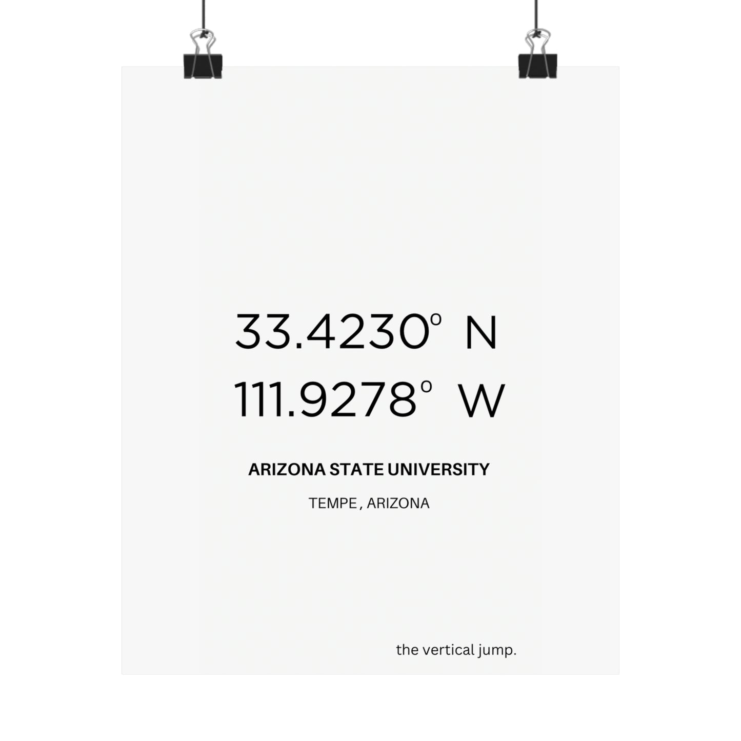 Arizona State University - The Vertical Jump