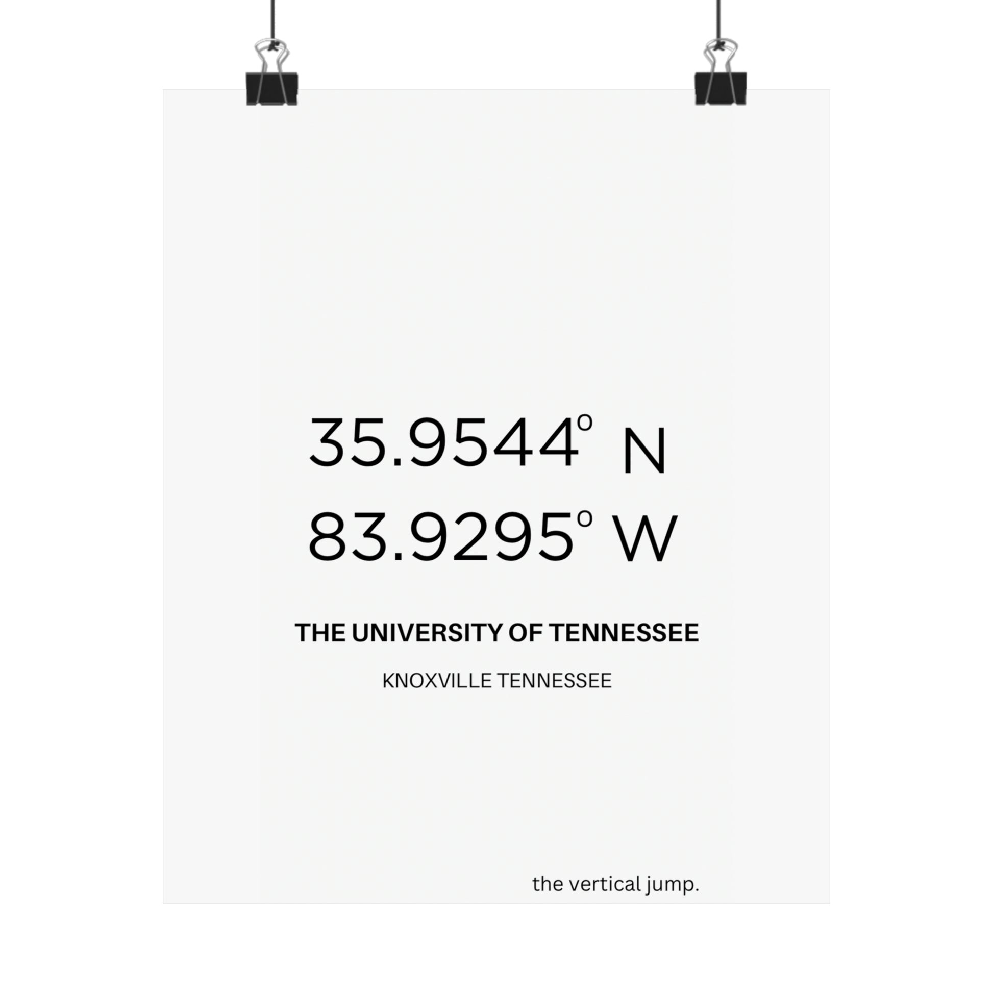 The University of Tennessee - The Vertical Jump