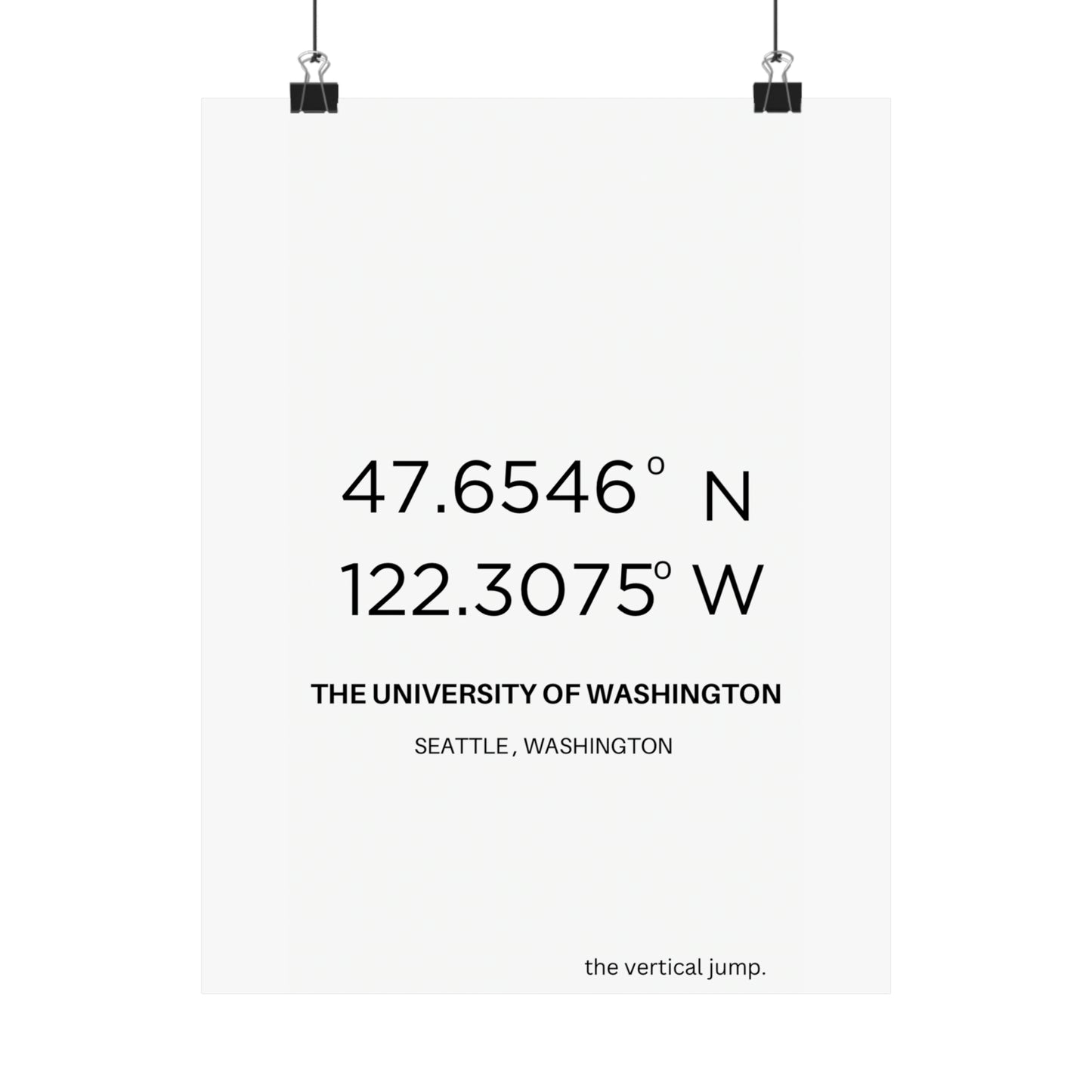 The University of Washington. - The Vertical Jump