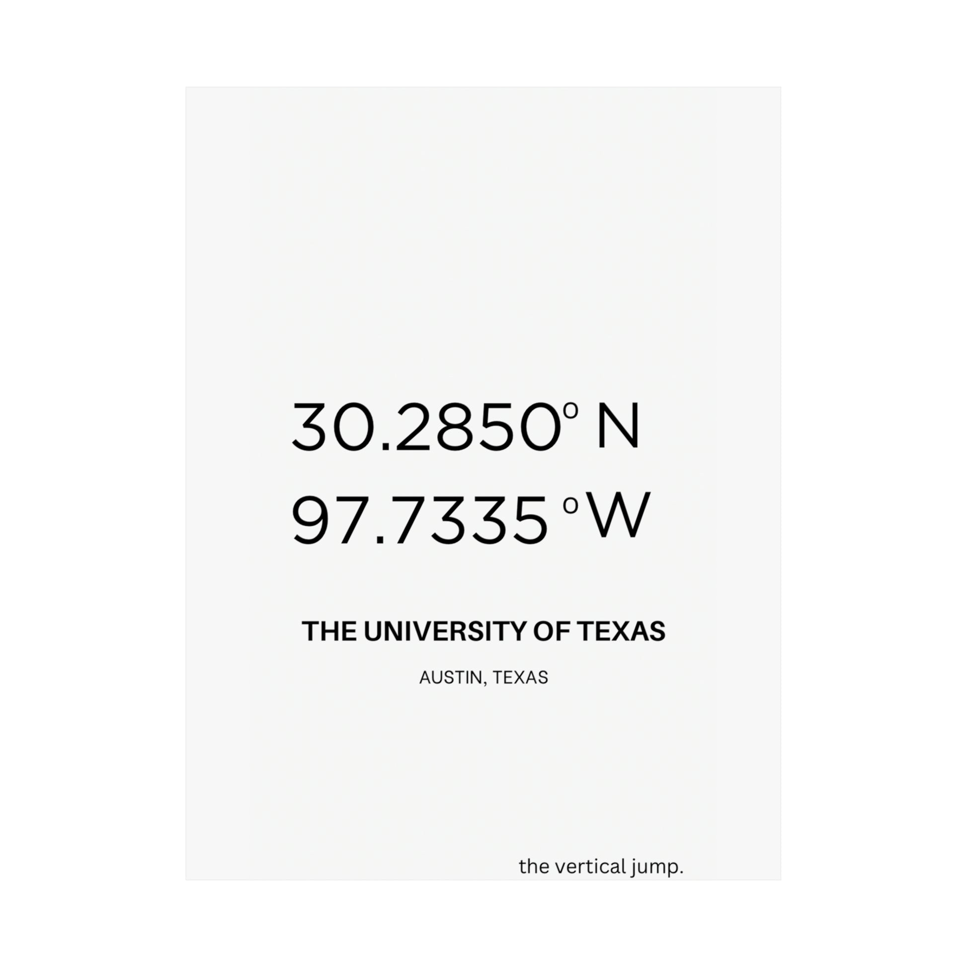 The University of Texas - The Vertical Jump