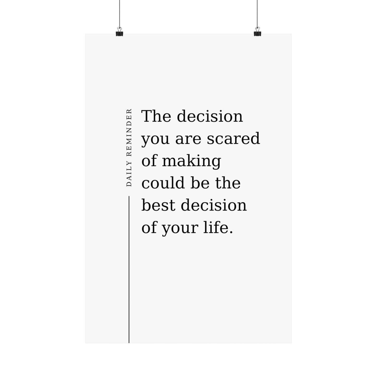 Daily Reminder: The decision you are scared of making - The Vertical Jump