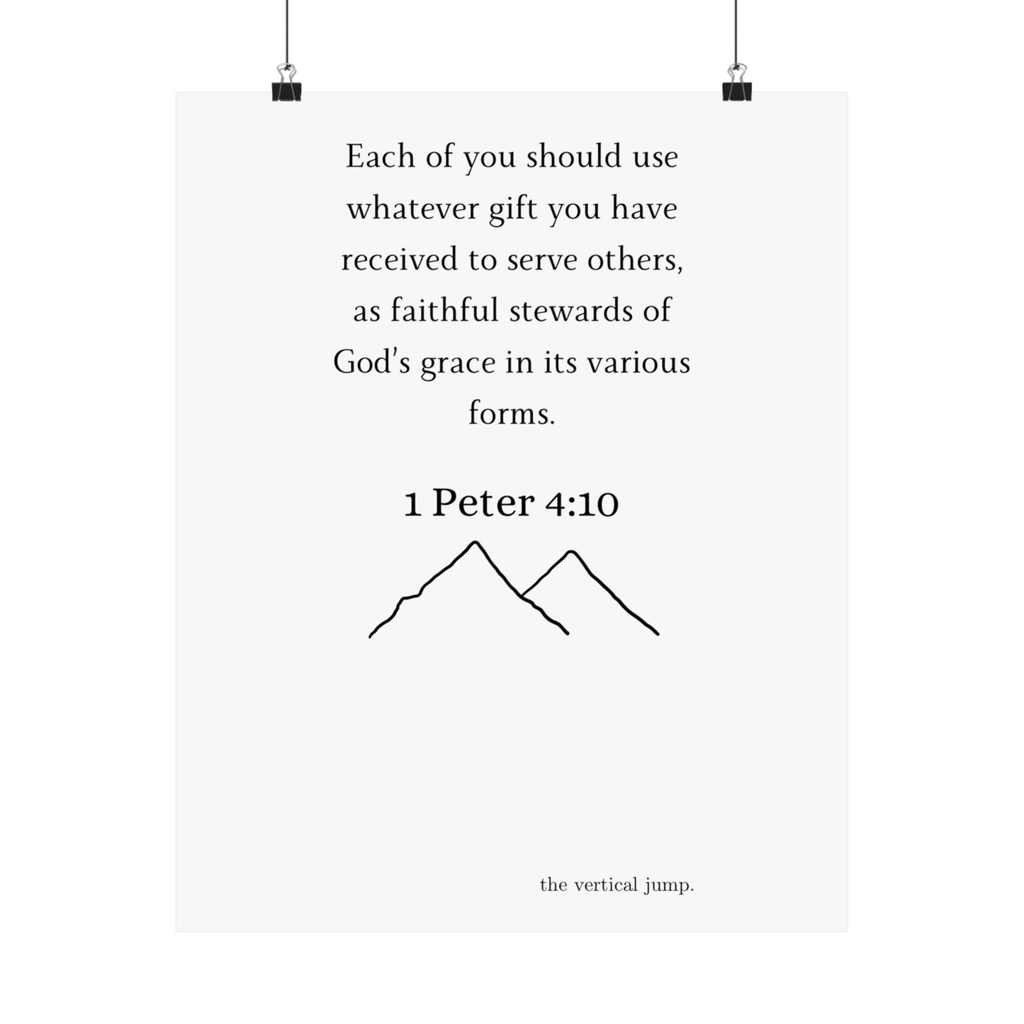 1 Peter 4:10 - The Vertical Jump