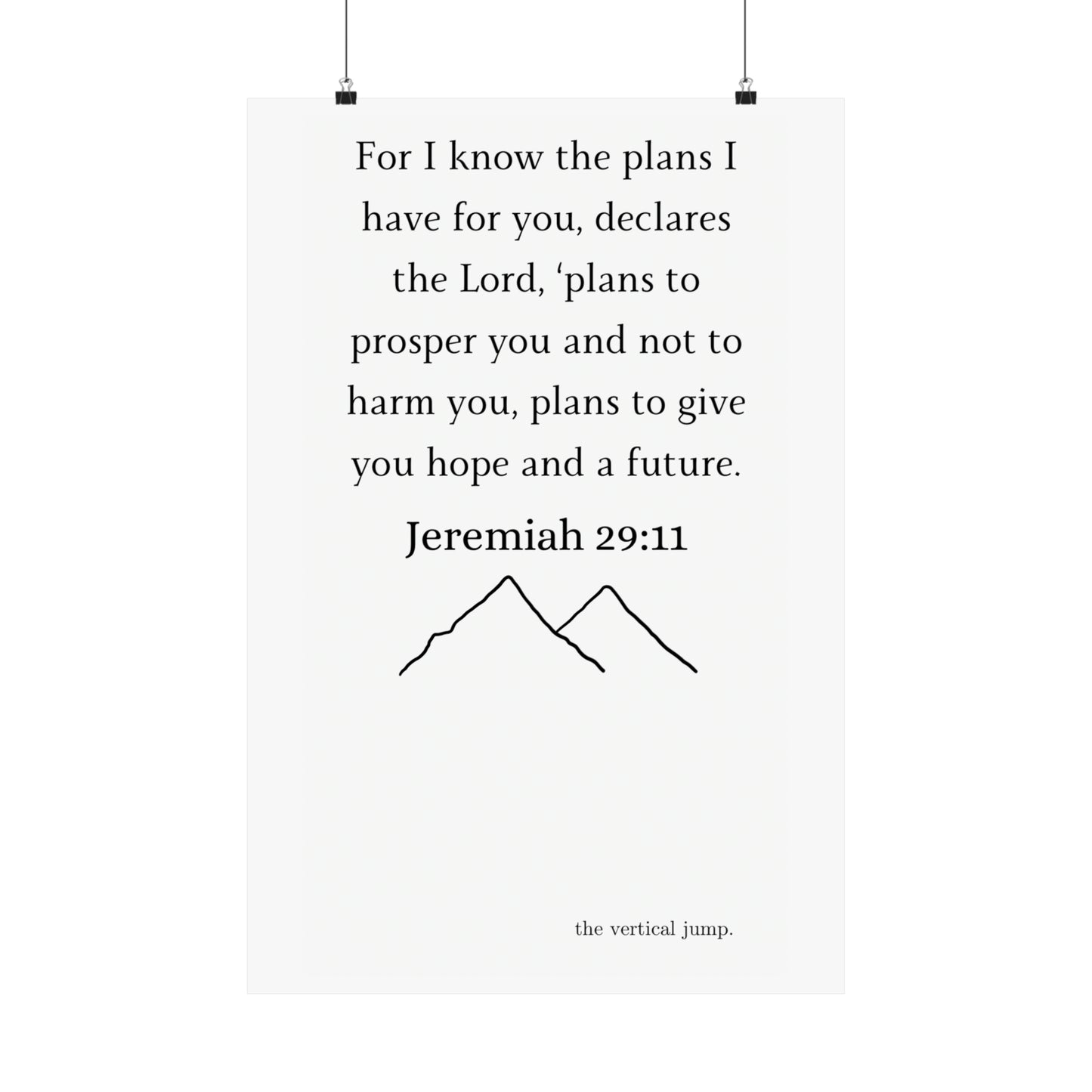 Jeremiah 29:11 - The Vertical Jump