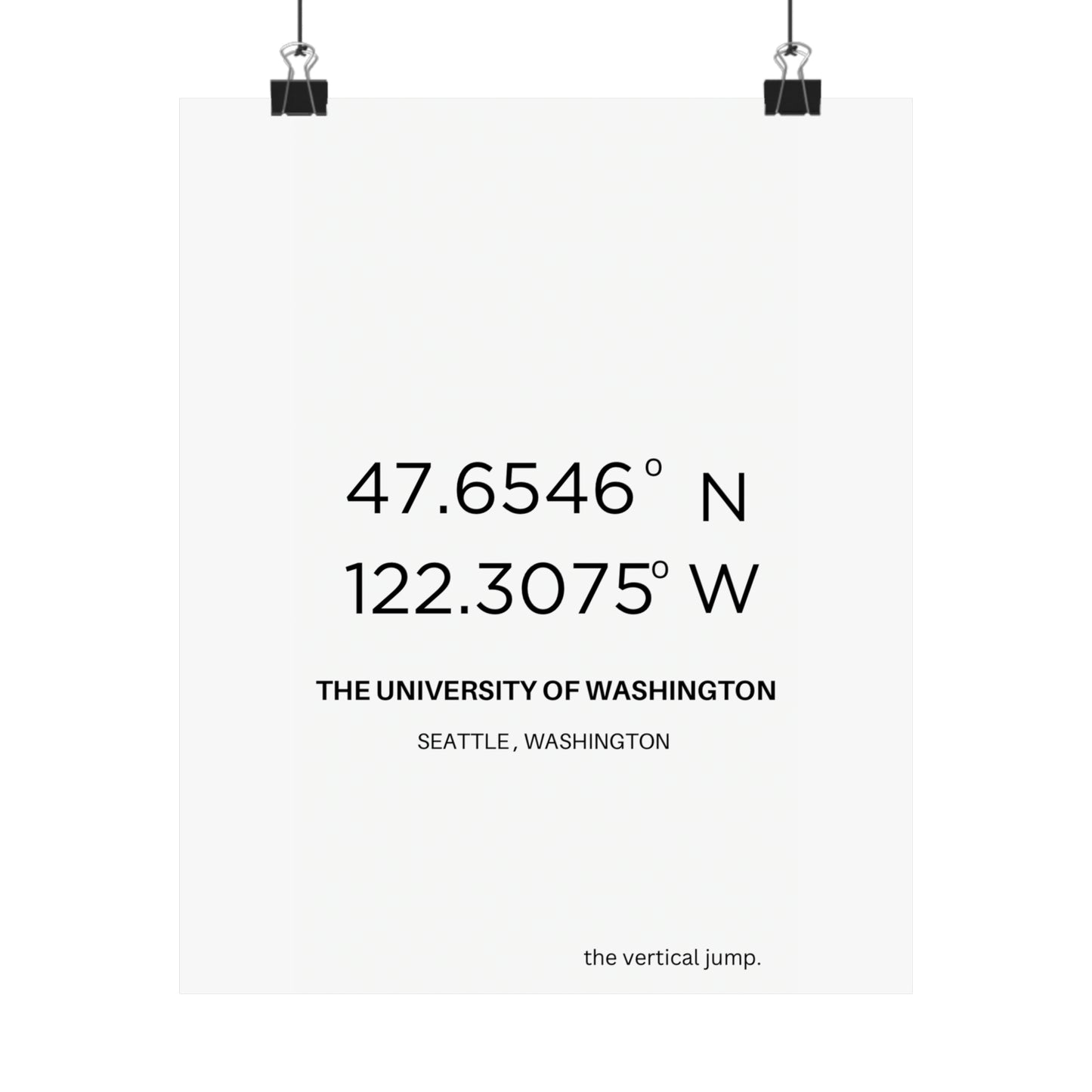 The University of Washington. - The Vertical Jump