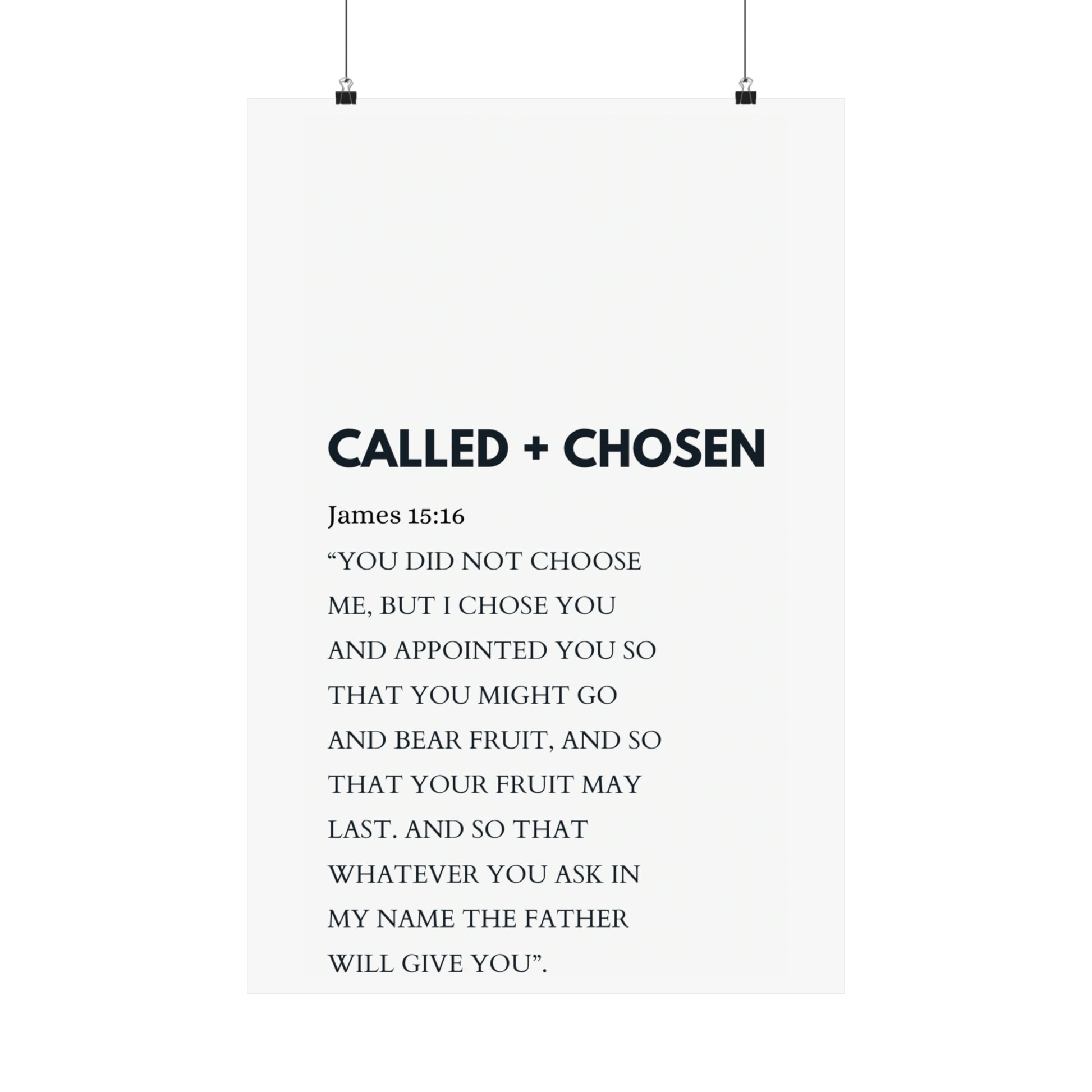 James 15:16 (Called + Chosen) - The Vertical Jump