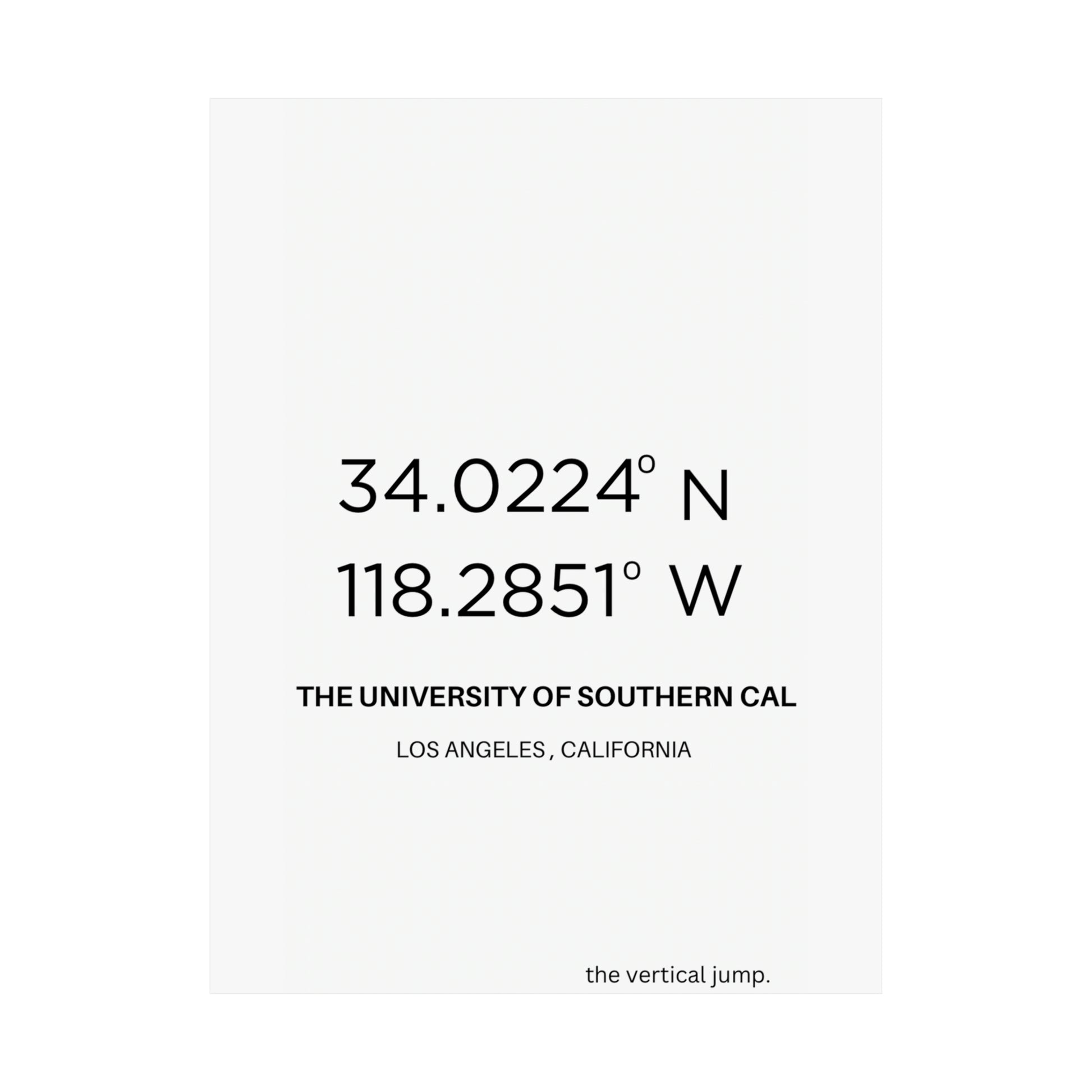 The University of Southern Cal (USC) - The Vertical Jump