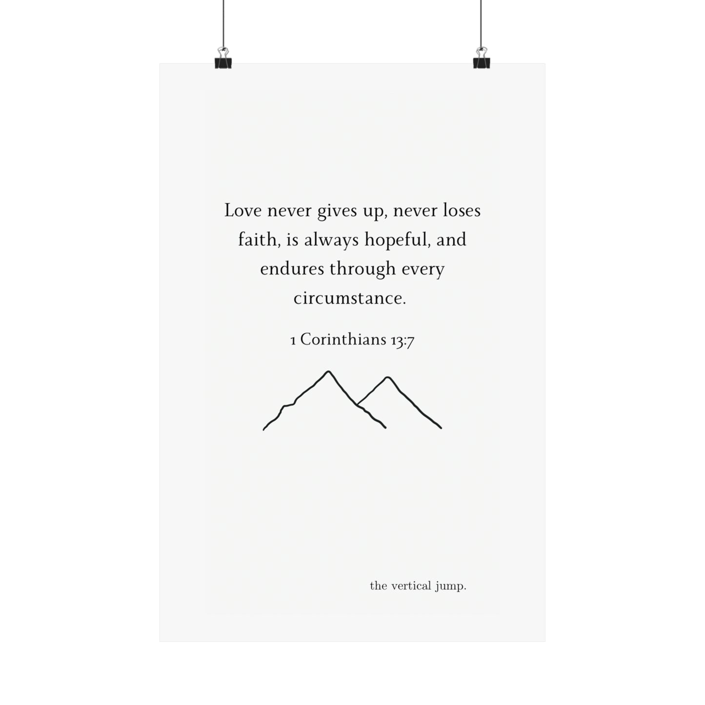 1 Corinithians 15:7 Poster - The Vertical Jump