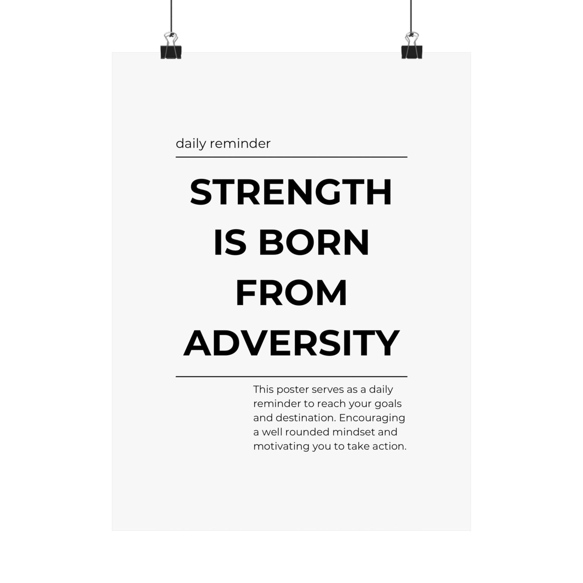 Strength is born from adversity - The Vertical Jump