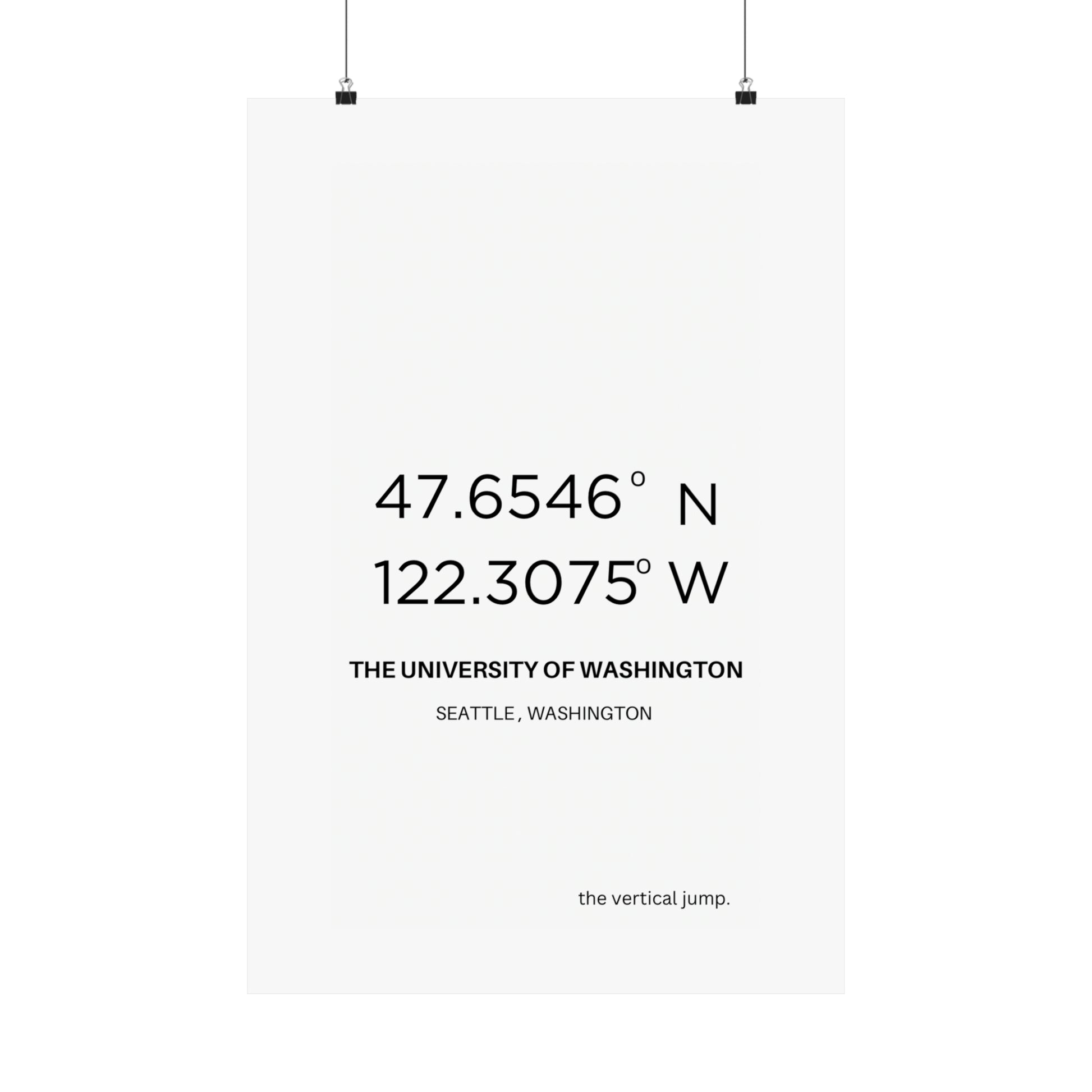 The University of Washington. - The Vertical Jump