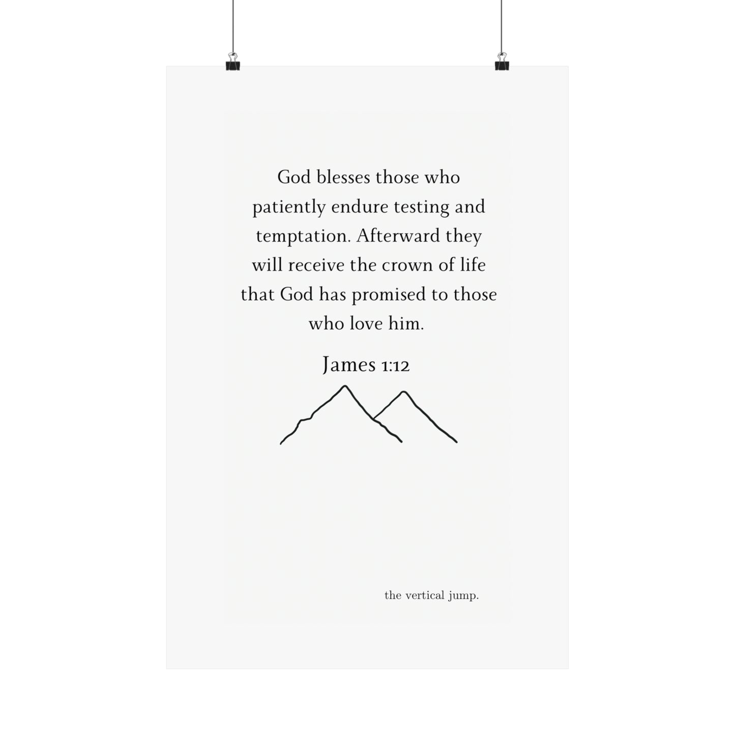 James 1:12 Poster - The Vertical Jump