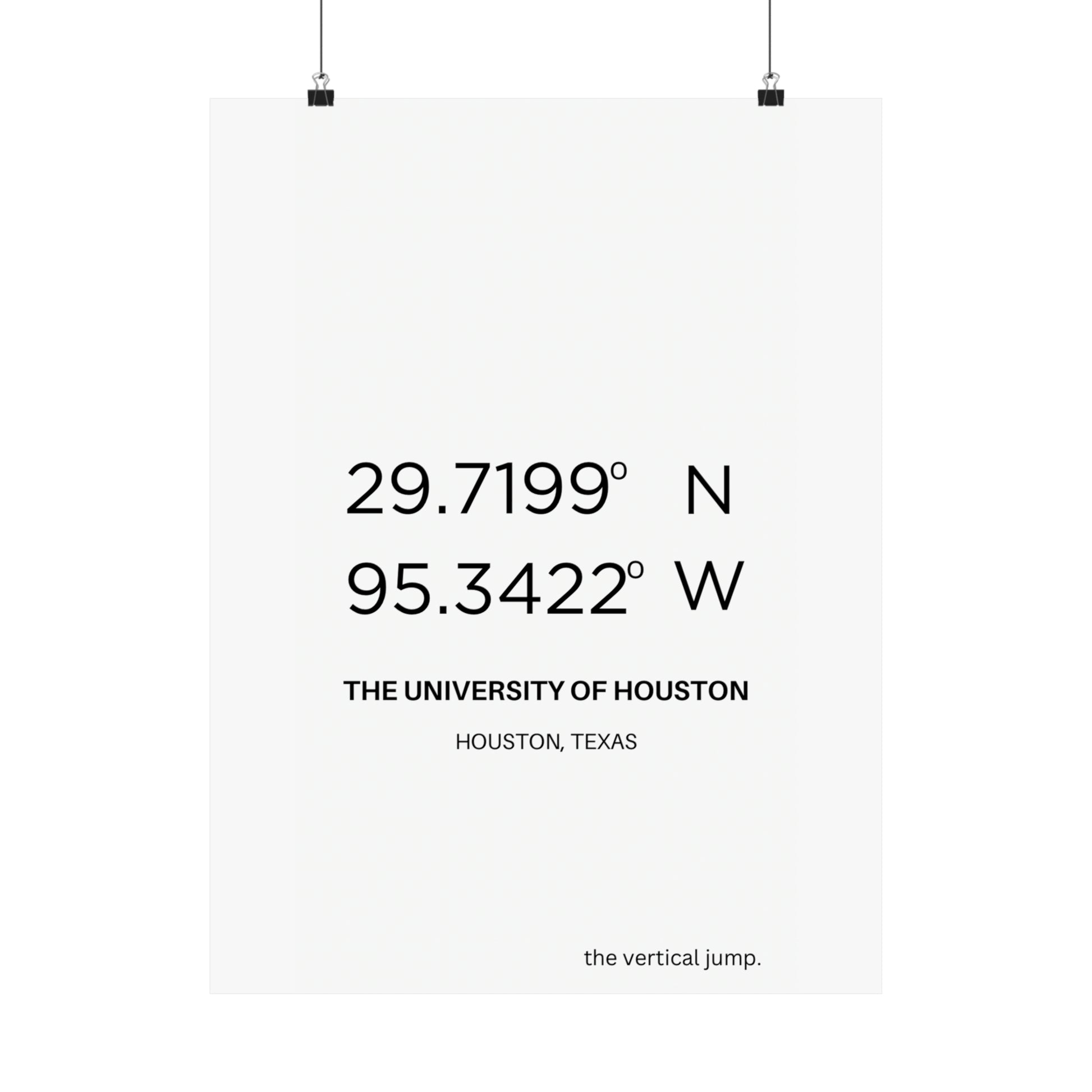 The University of Houston - The Vertical Jump