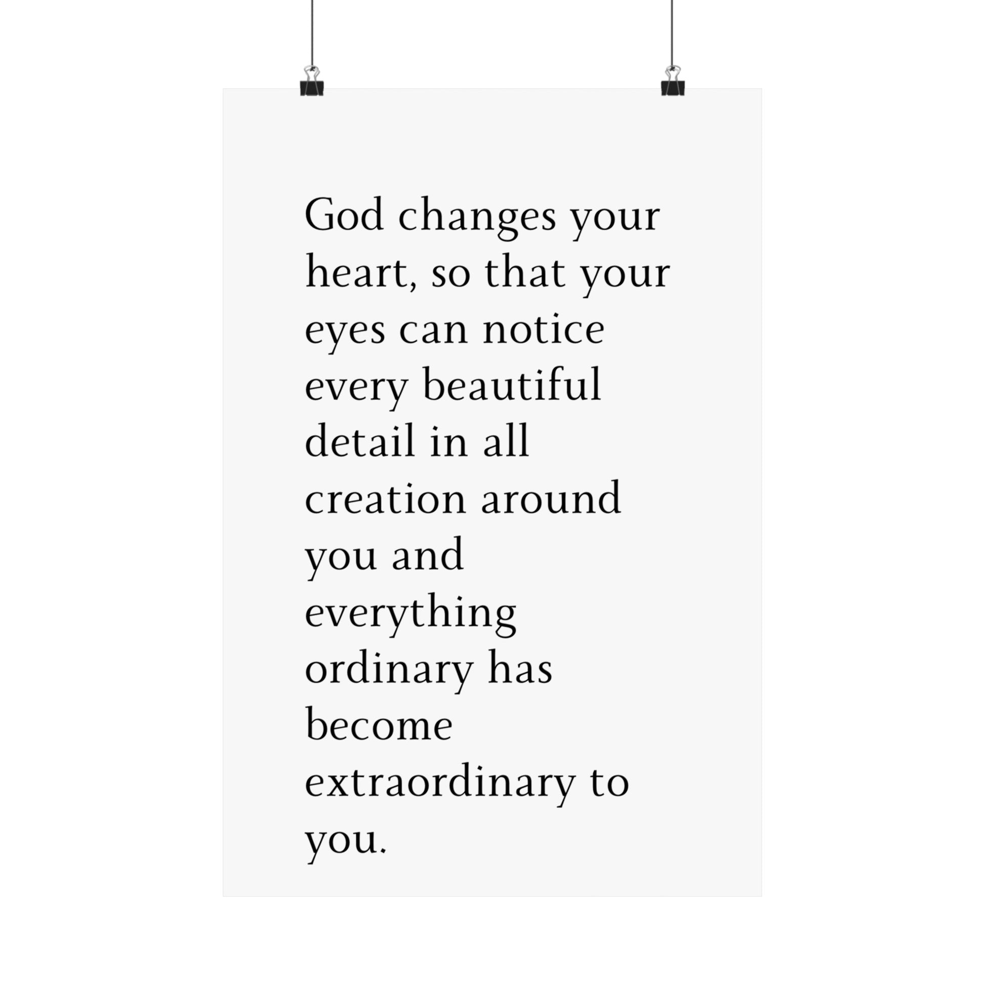 God Changes Your Heart… - The Vertical Jump