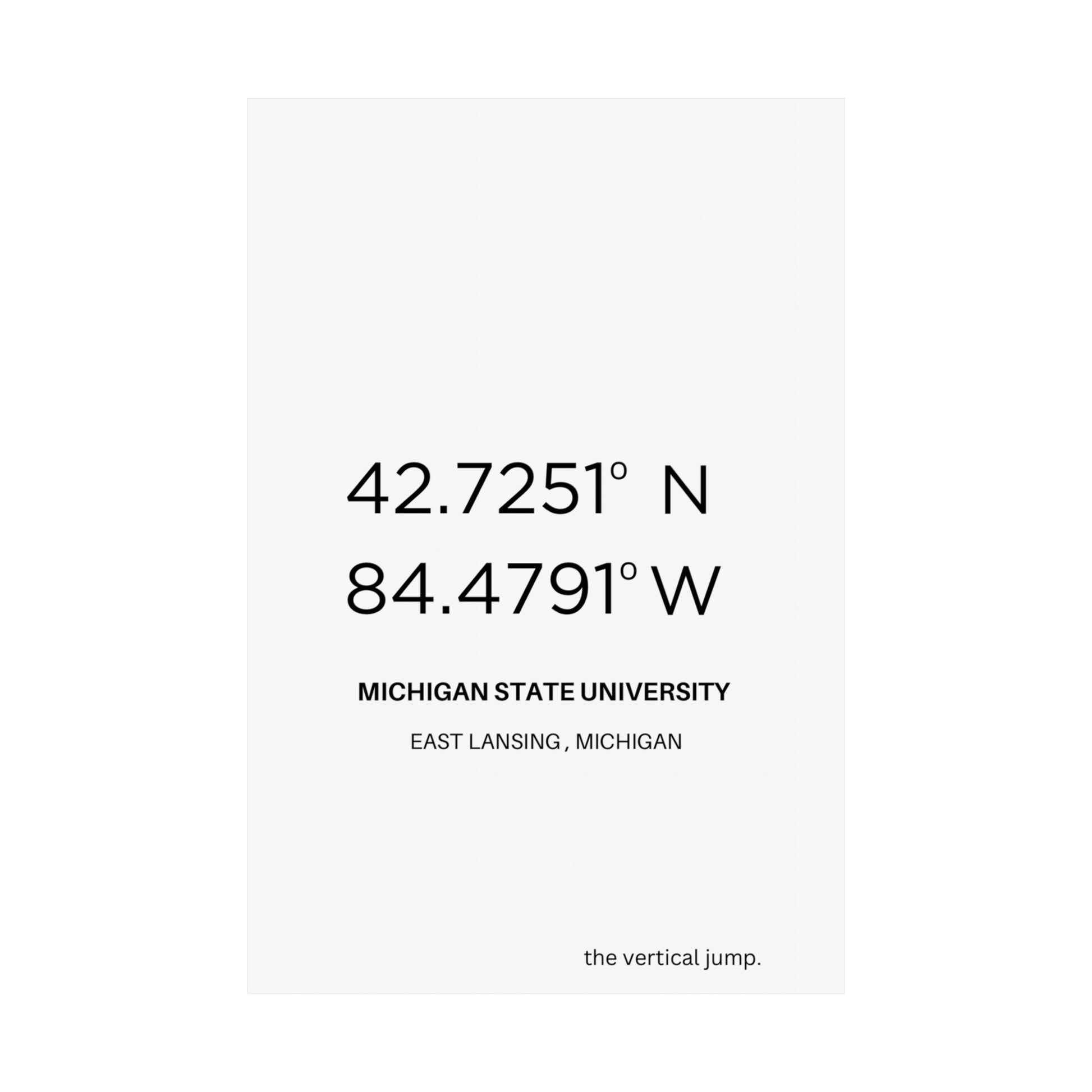 Michigan State University - The Vertical Jump