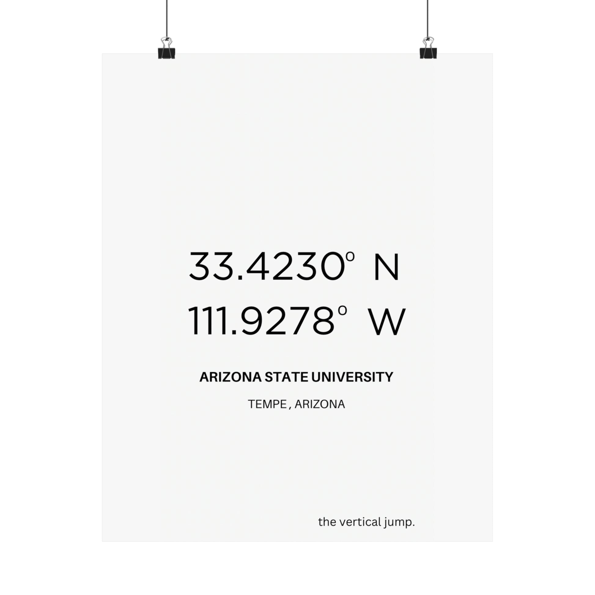 Arizona State University - The Vertical Jump