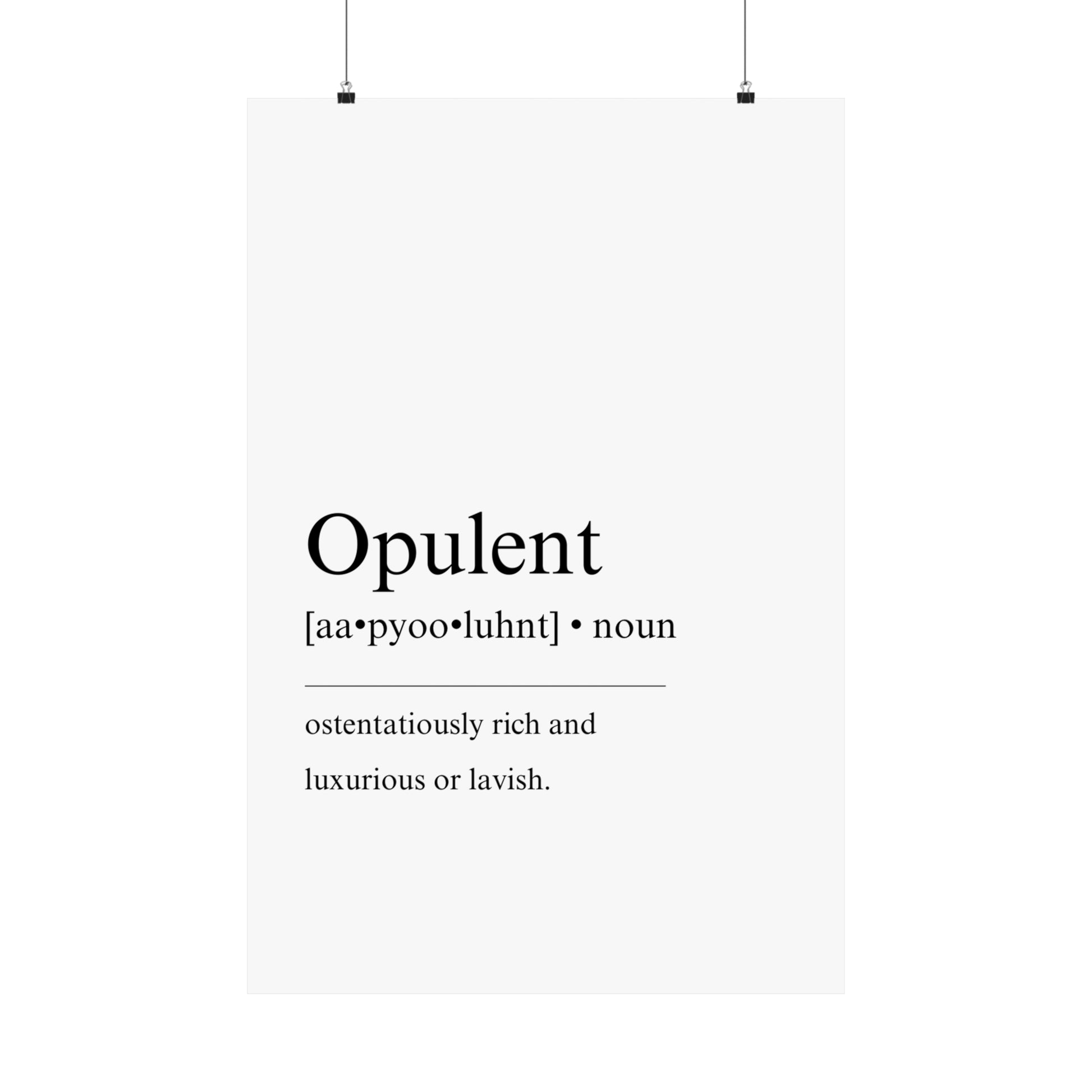 Opulent Definition - The Vertical Jump