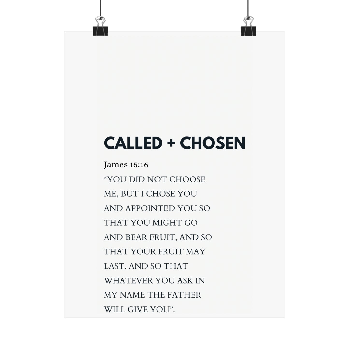 James 15:16 (Called + Chosen) - The Vertical Jump