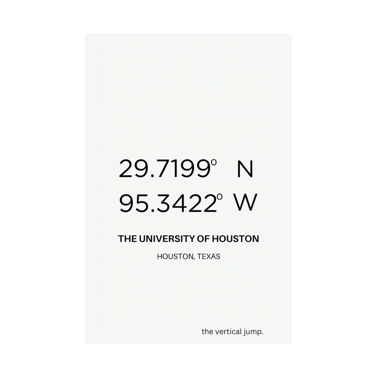 The University of Houston - The Vertical Jump