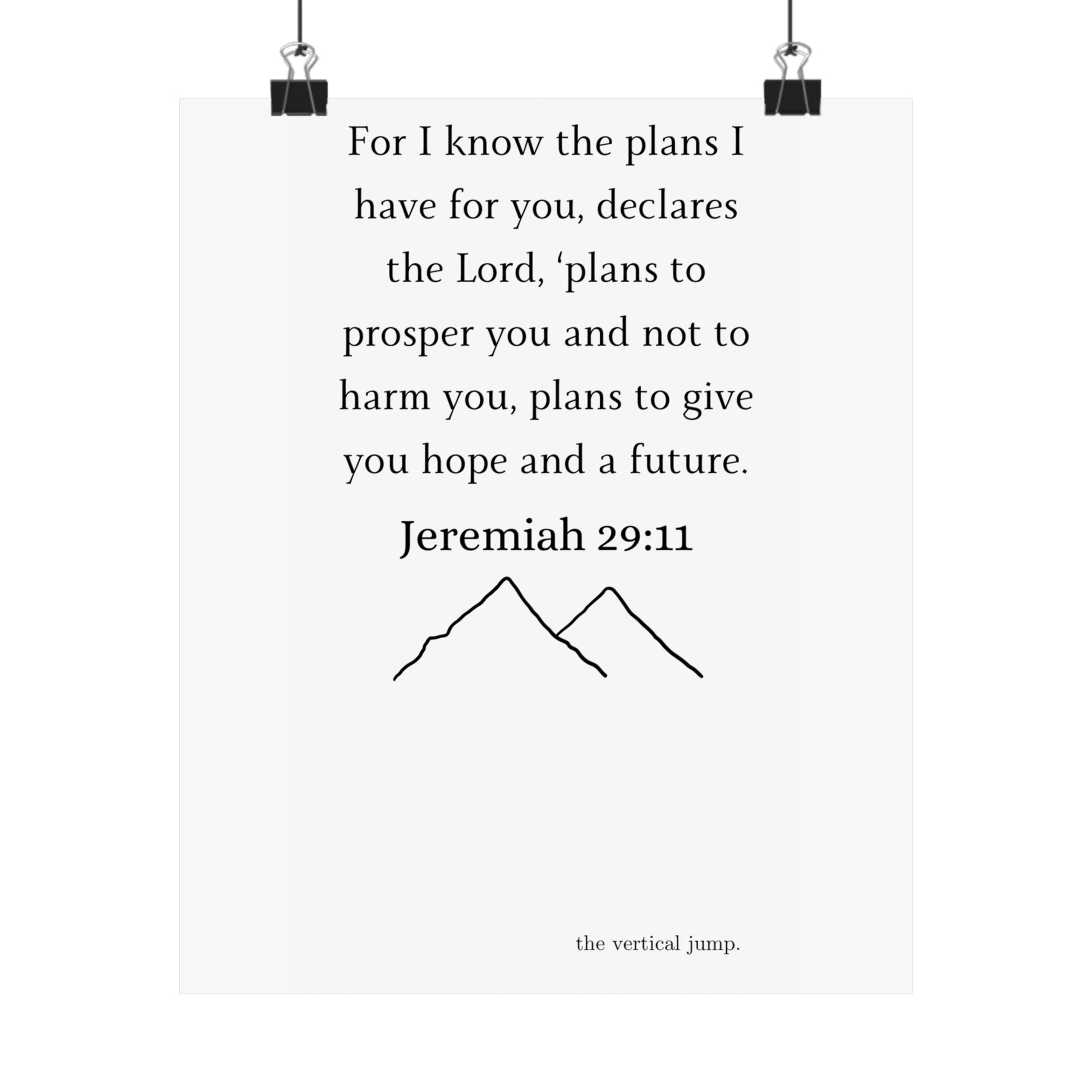 Jeremiah 29:11 - The Vertical Jump