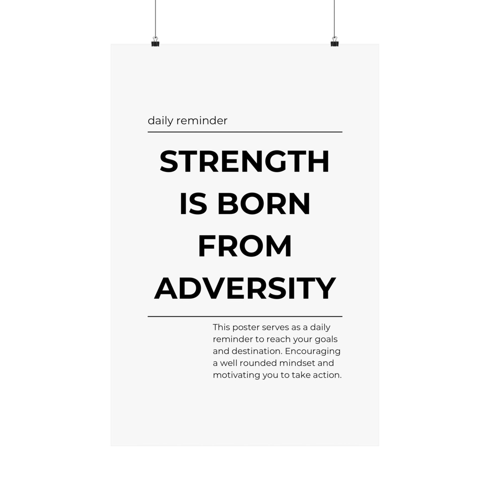 Strength is born from adversity - The Vertical Jump