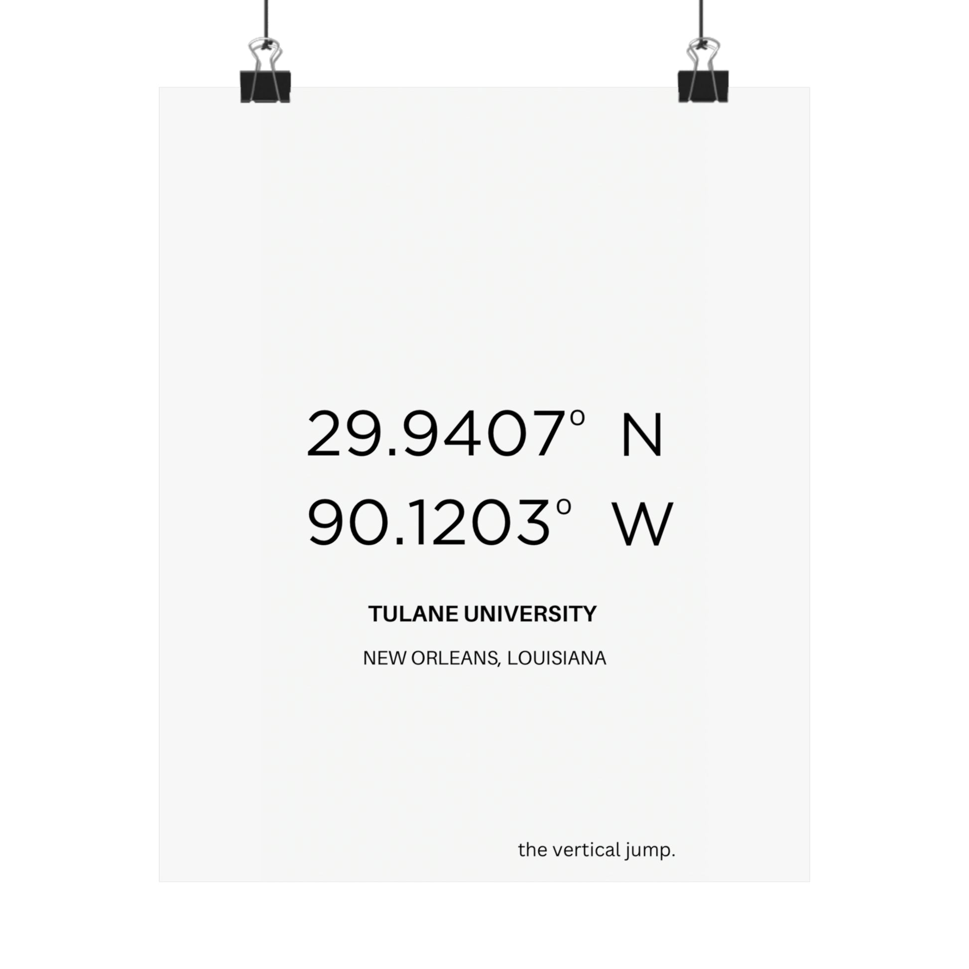 Tulane University - The Vertical Jump