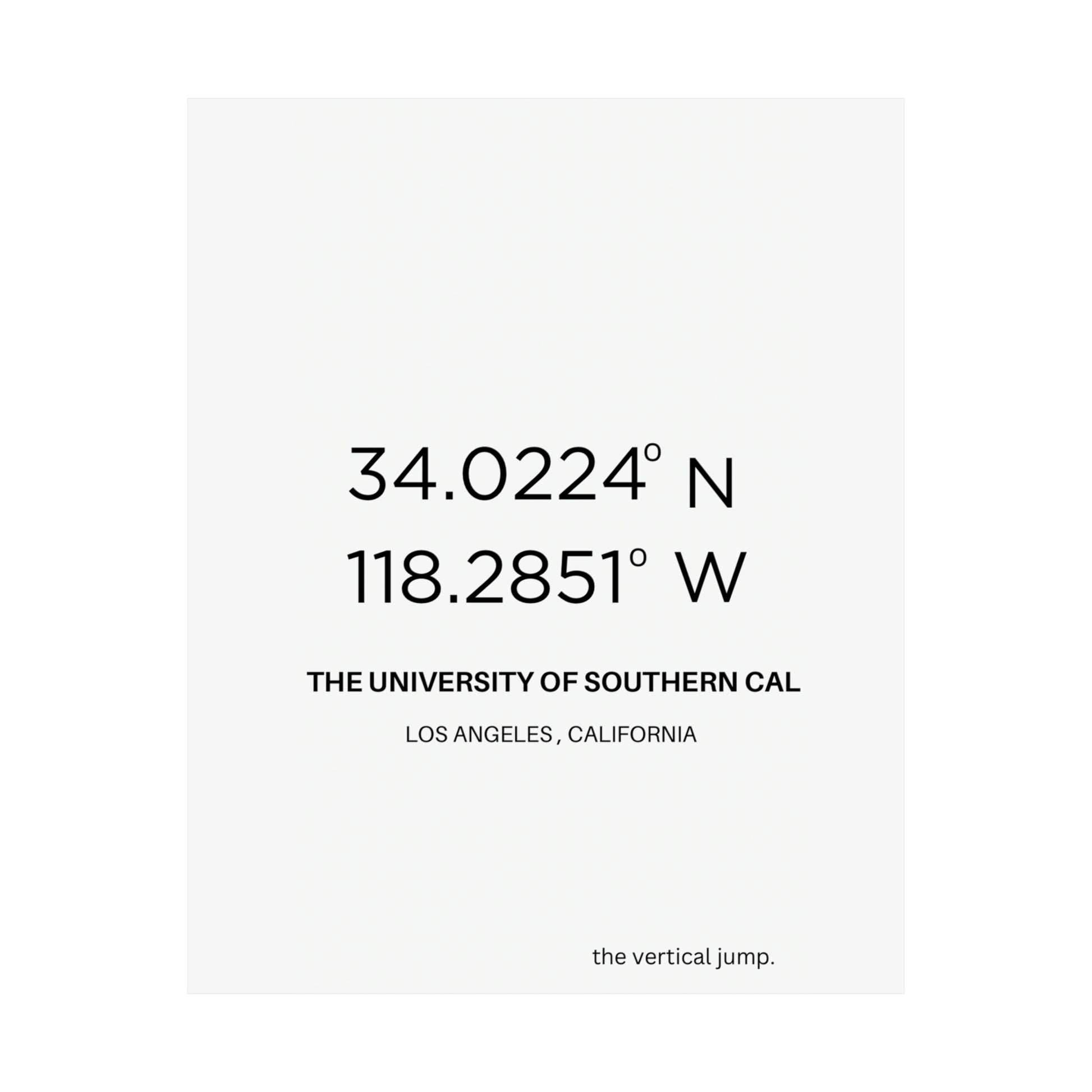 The University of Southern Cal (USC) - The Vertical Jump