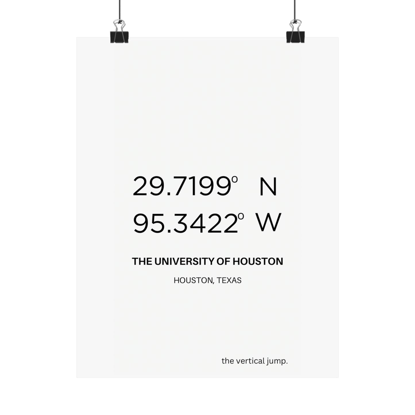 The University of Houston - The Vertical Jump