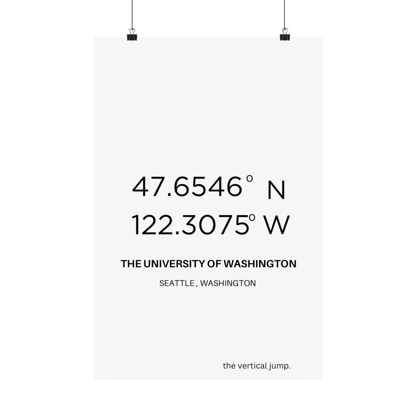 The University of Washington. - The Vertical Jump