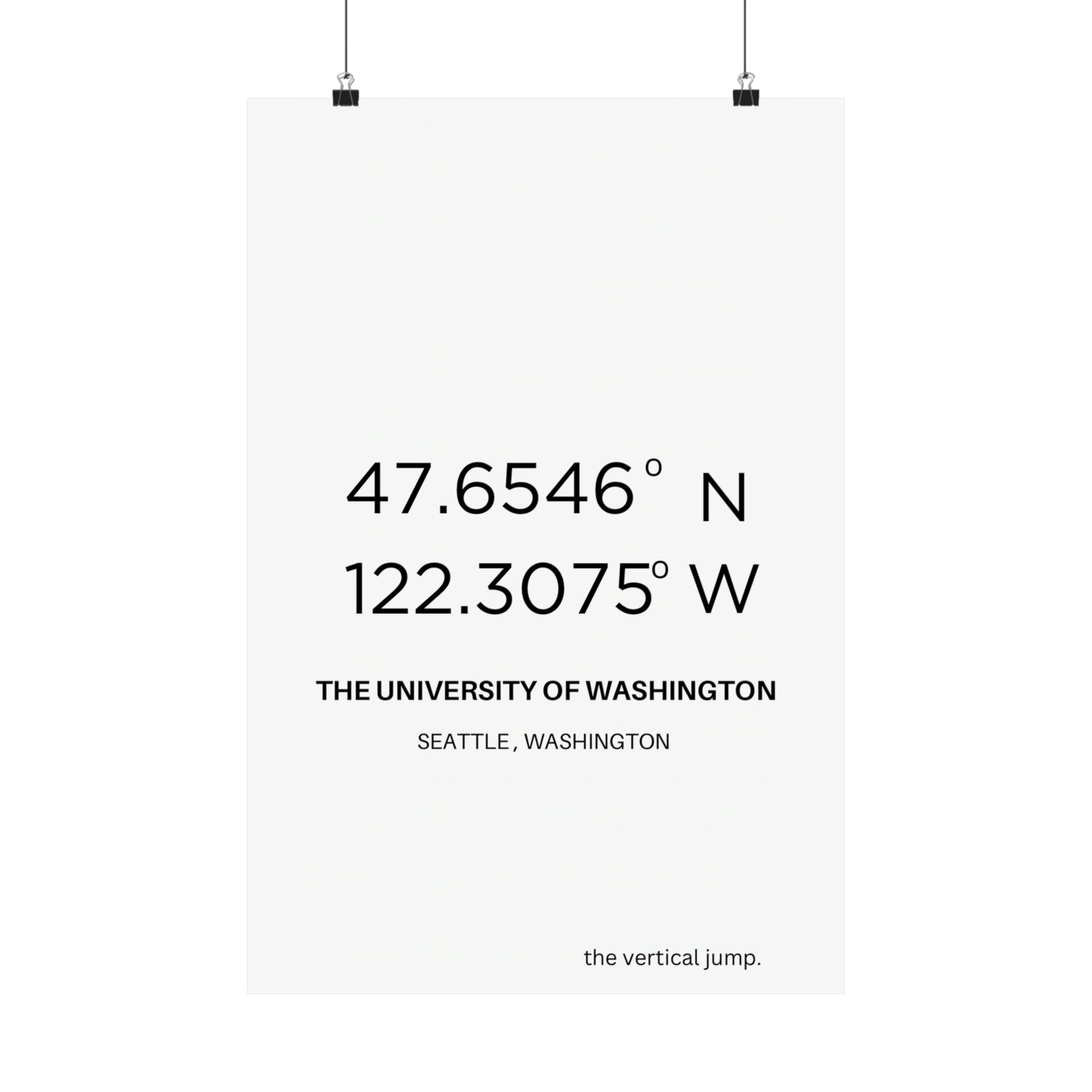 The University of Washington. - The Vertical Jump