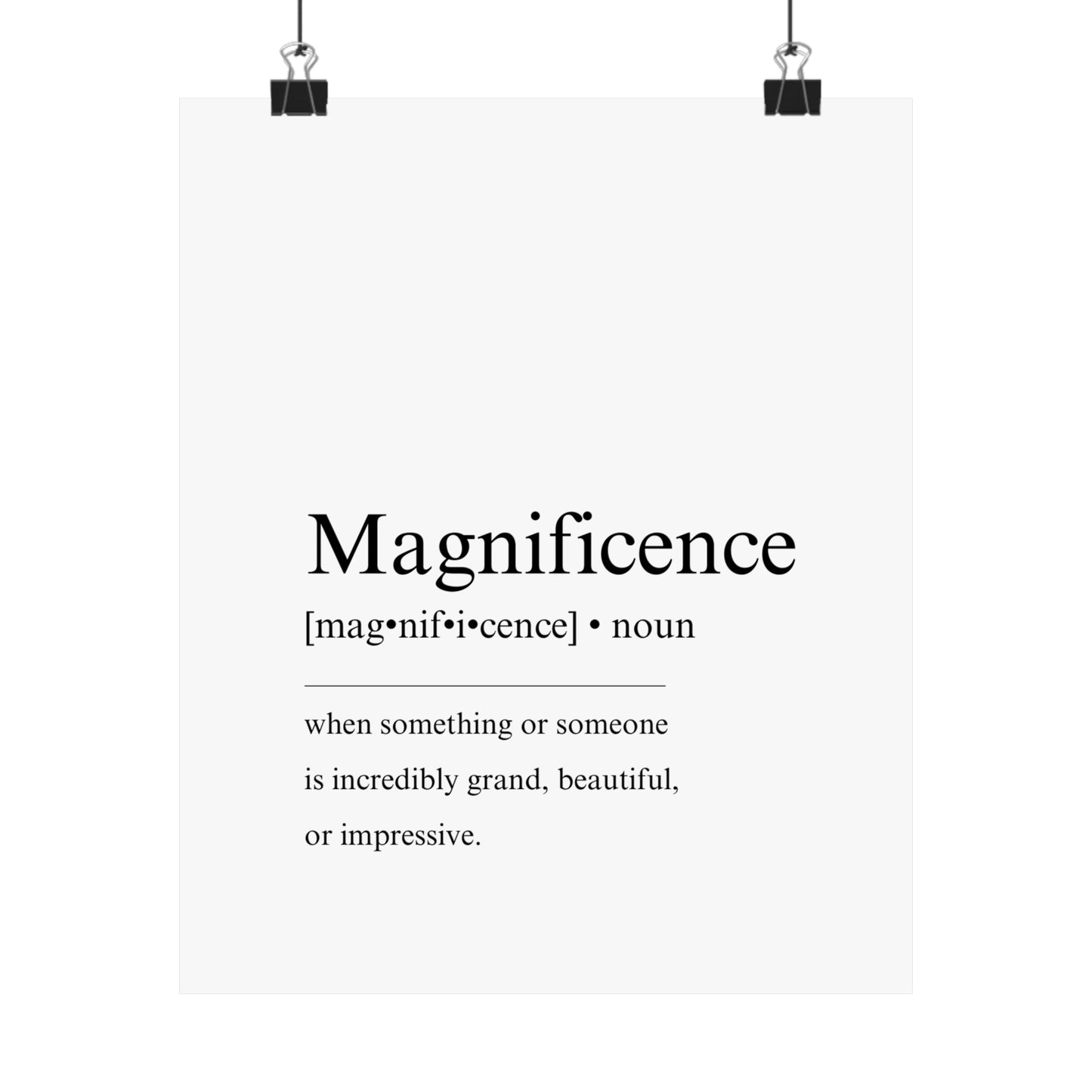 Magnificence Definition - The Vertical Jump